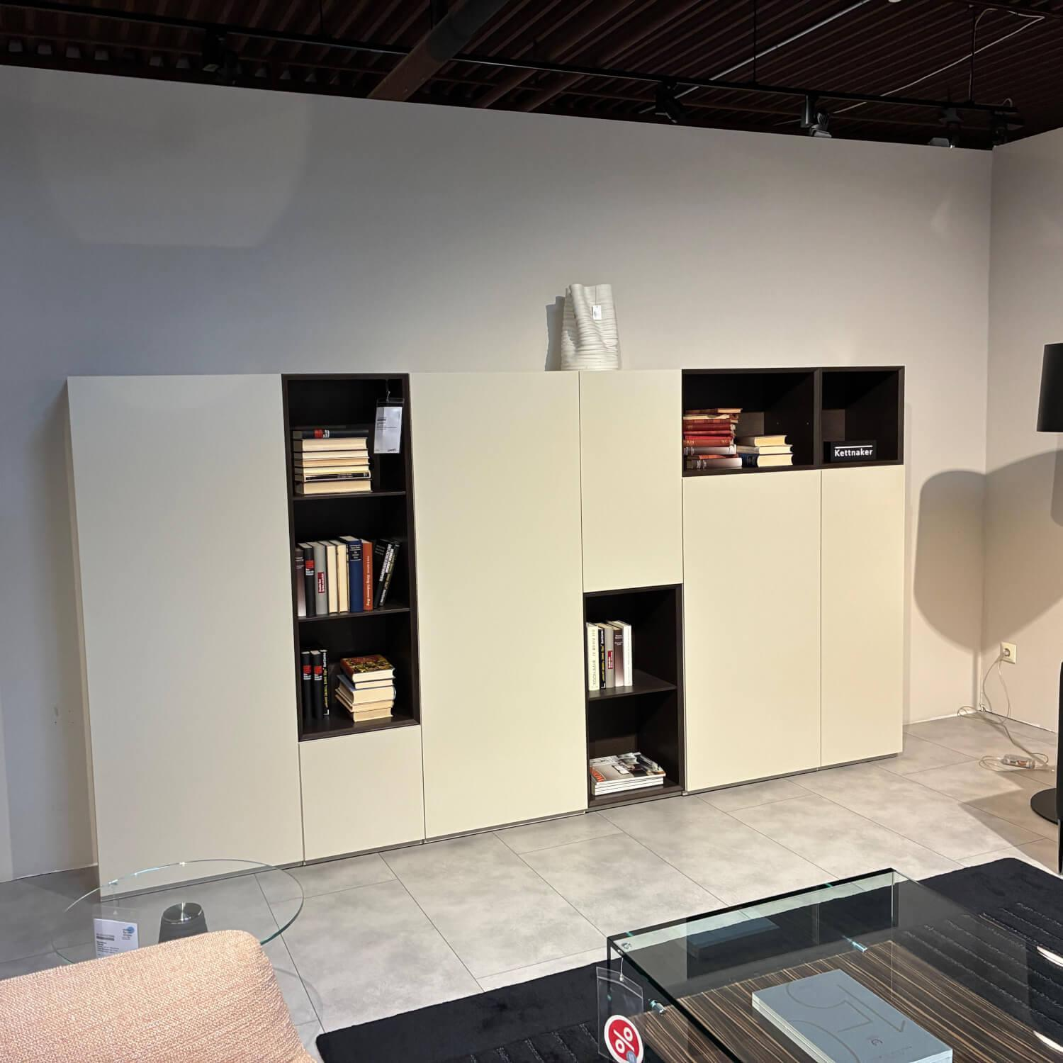 Kettnaker - Schrankkombination Alea Lack Kiesel Grau Absetzung Eiche Nero Inklusive Einteilung - 5