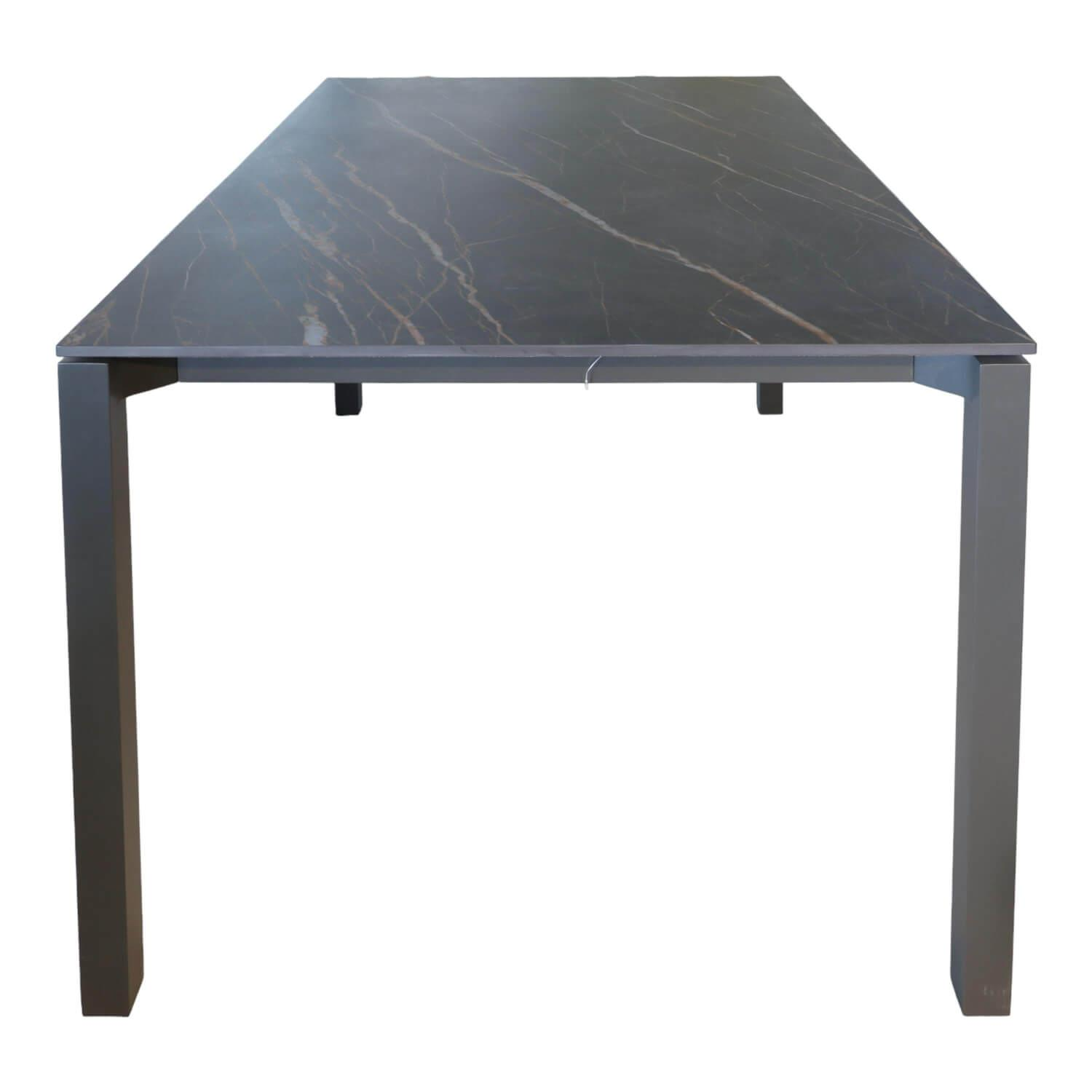 Tisch Rio Platte Fm-Ceramtop Marrone 87 Gestell Aluminium Anthrazit Pulverbeschichtet