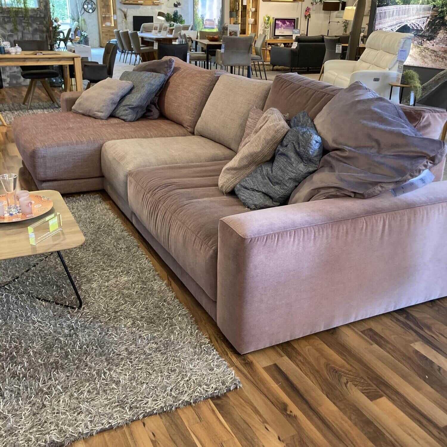 Meisterstücke - Ecksofa Manhattan Stoff Veni 09 Dante 01 Rosa - 4