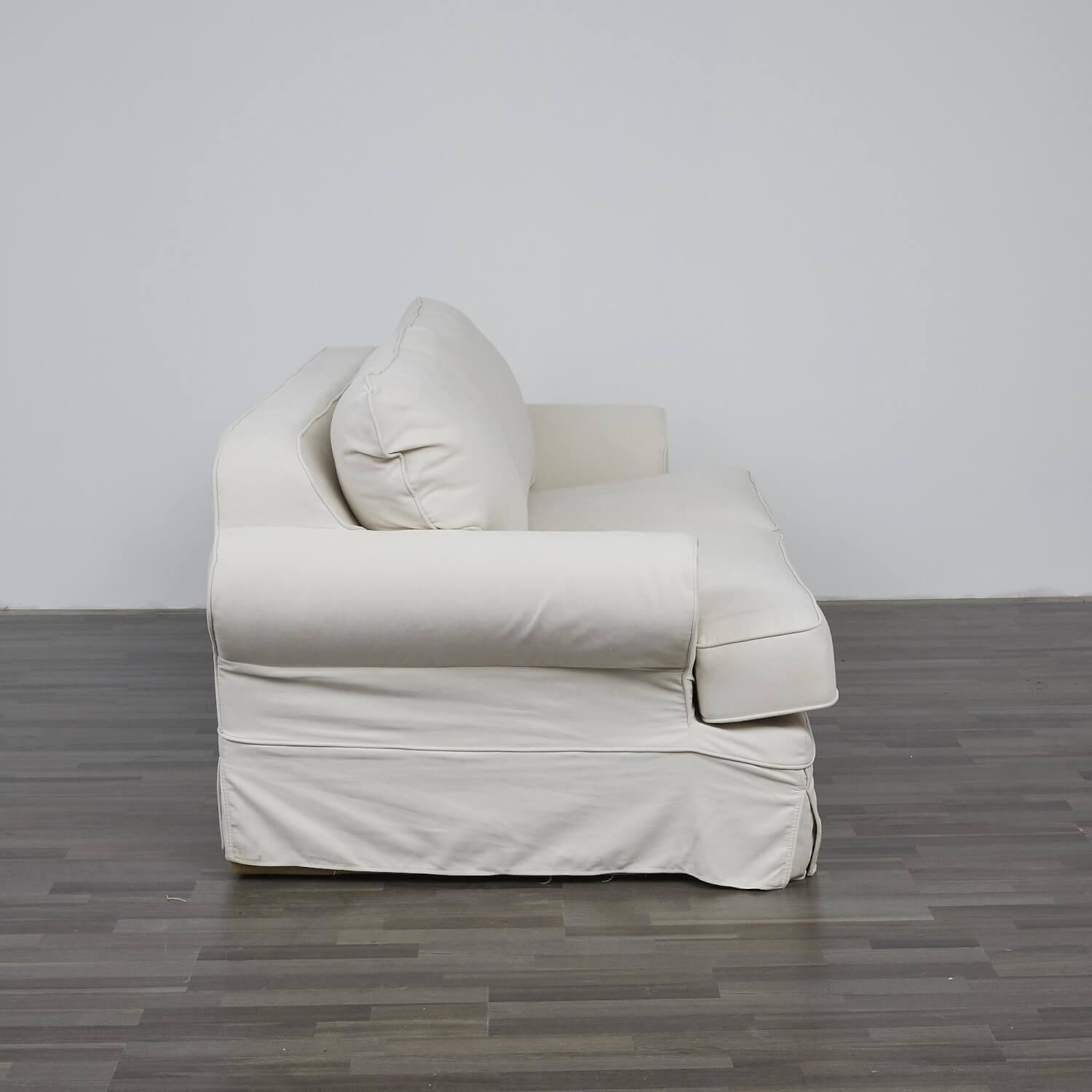 Max Winzer - Sofa Fabric Cream White Frame Wood Feet Covered with Fabric - 7