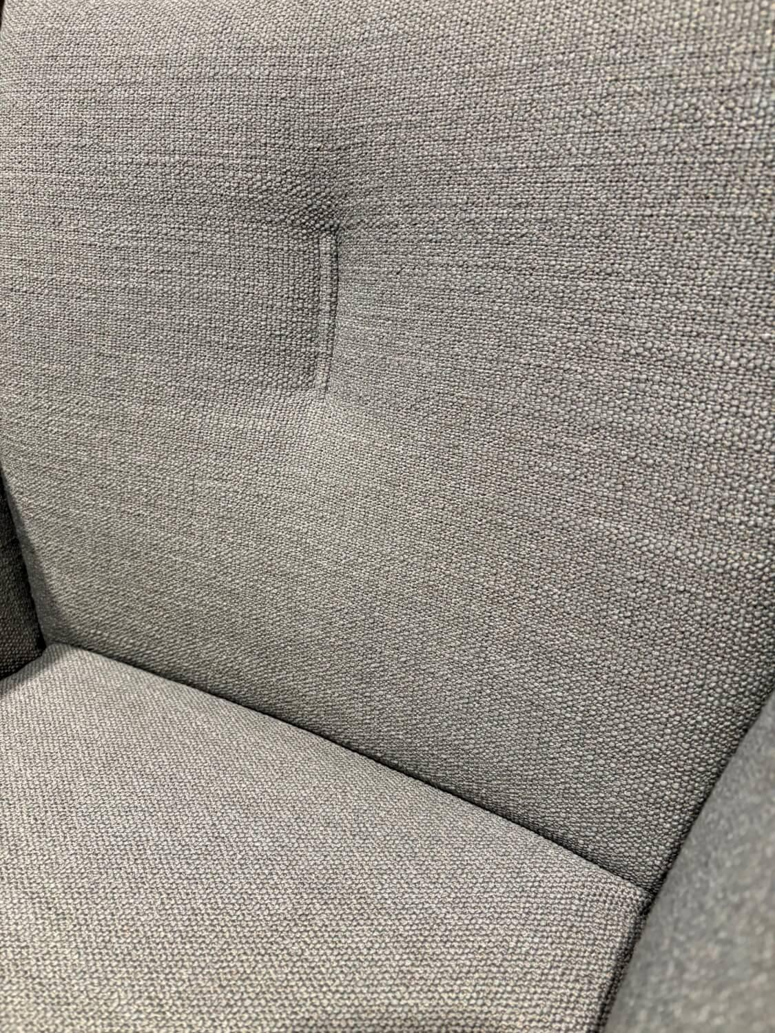 COR - 2er-Set Alvo 854 Stoff 7145 Taupe Grau Tellerfuß Schwarz - 2