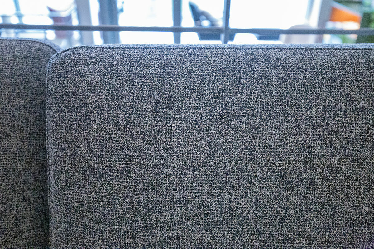 Brühl - Ecksofa Alba Stoff 4403-95 Anthrazit Gestell Metall Schwarz mit Kopfstütze - 3