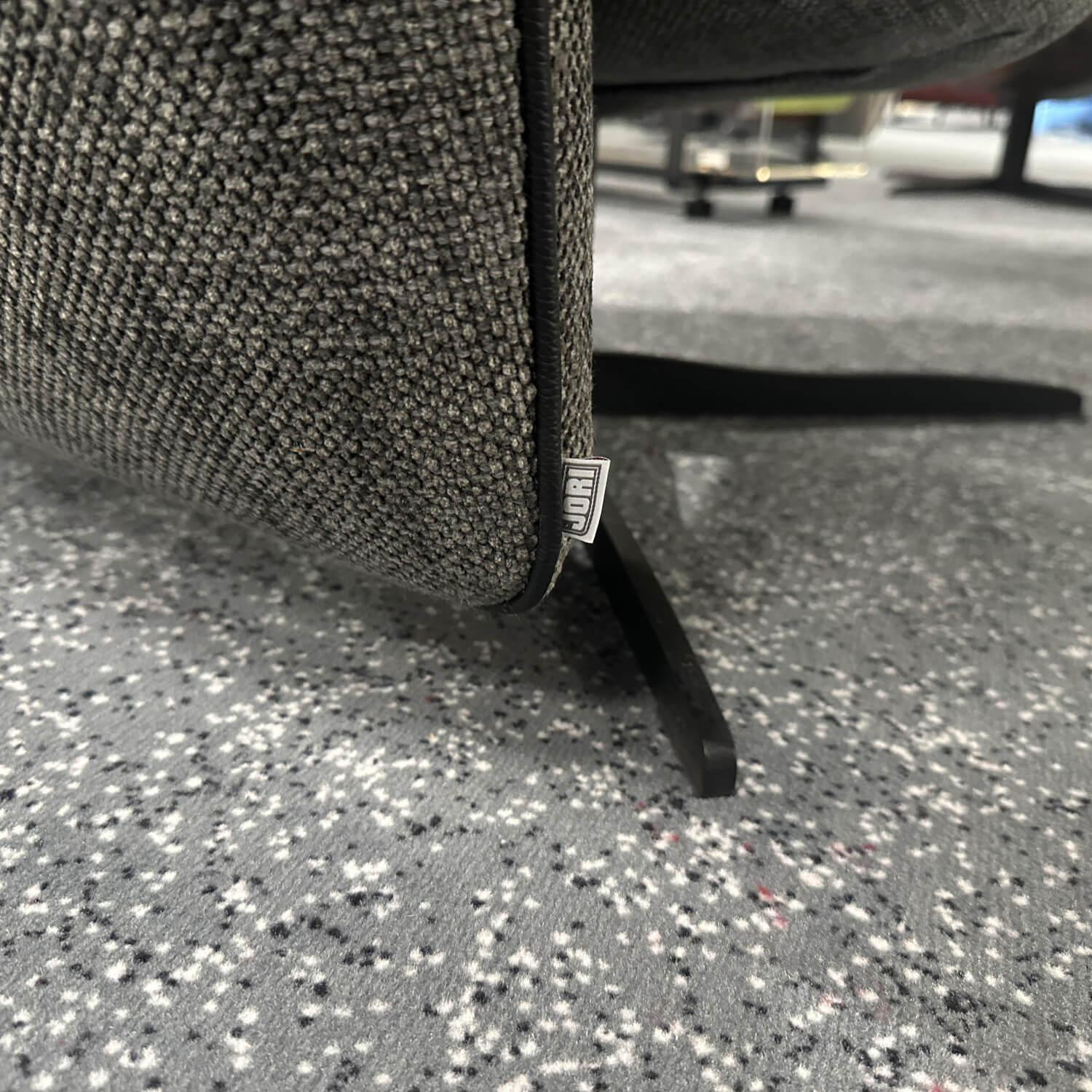 Jori - Relaxsessel Cosy Ghost JR 7790 Stoff Giada C096 3 Blau Grau Meliert 4 Sternfuß Gewellt Matt Schwarz Lackiert - 2