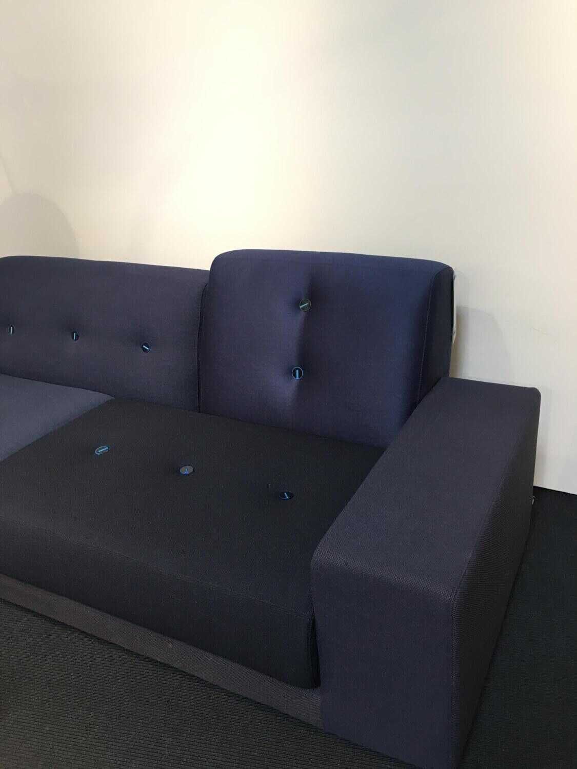 Vitra - Sofa Polder Stoffmix Night Blue - 3