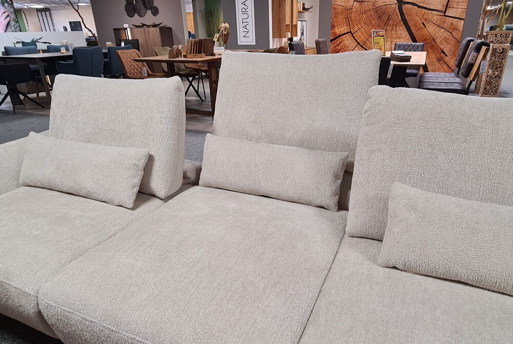 Ponsel - Ecksofa Stoff LS2 Longbardi 0717/07 Grau Metall Schwarz - 2