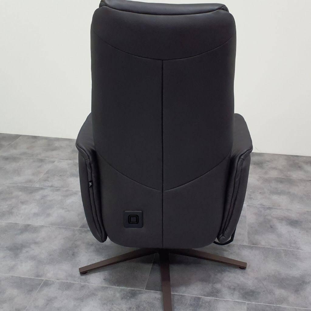 Hülsta - Relaxsessel 8756 26 W44 3-Motorisch Herz-Waage Leder 35 Mariposa Onyx Schwarz Gestell Sternfuß Metall Pulverbeschichtet Bronze - 4