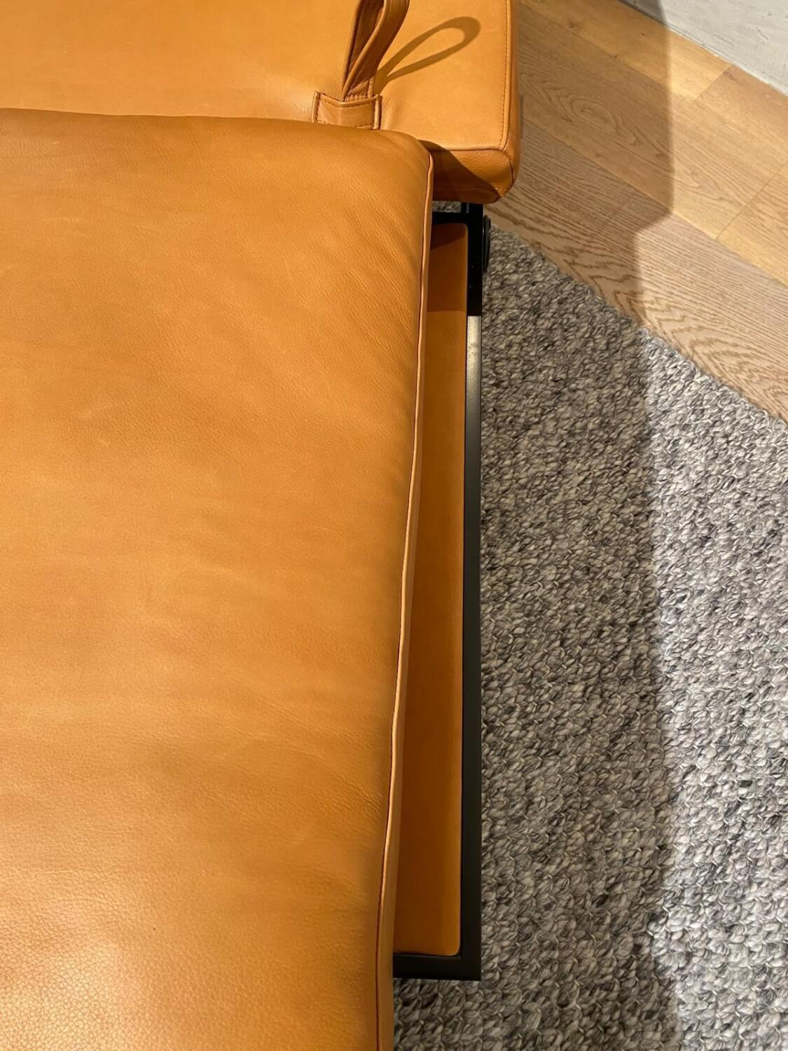 Brühl - Sofa Zweisitzer Roro Soft Medium Leder 570 Pearl Cognac Braun Gestell Schwarz - 11