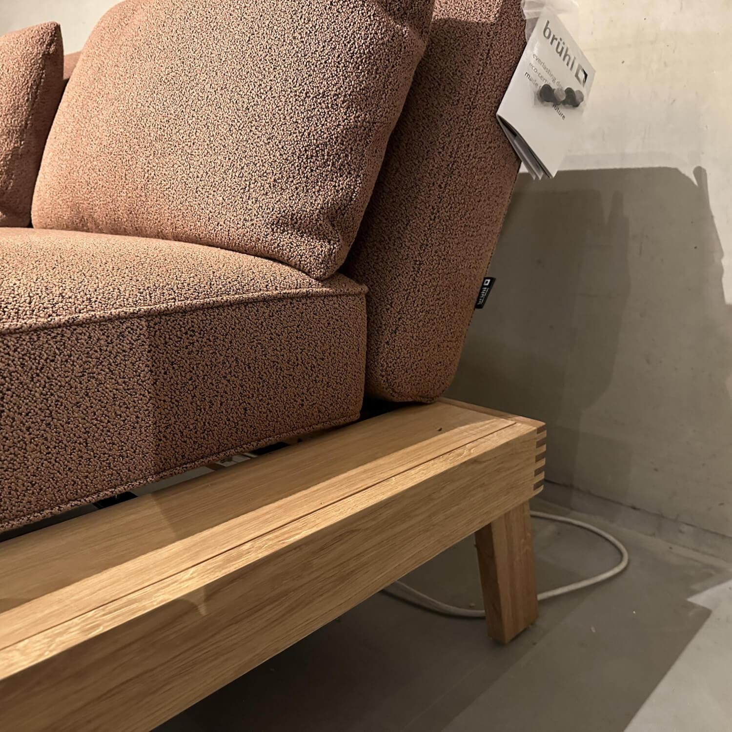 Brühl - Sofa Lofoten Lounge Stoff 5275 51 Orange Braun Gestell Eiche Hell Geölt - 3