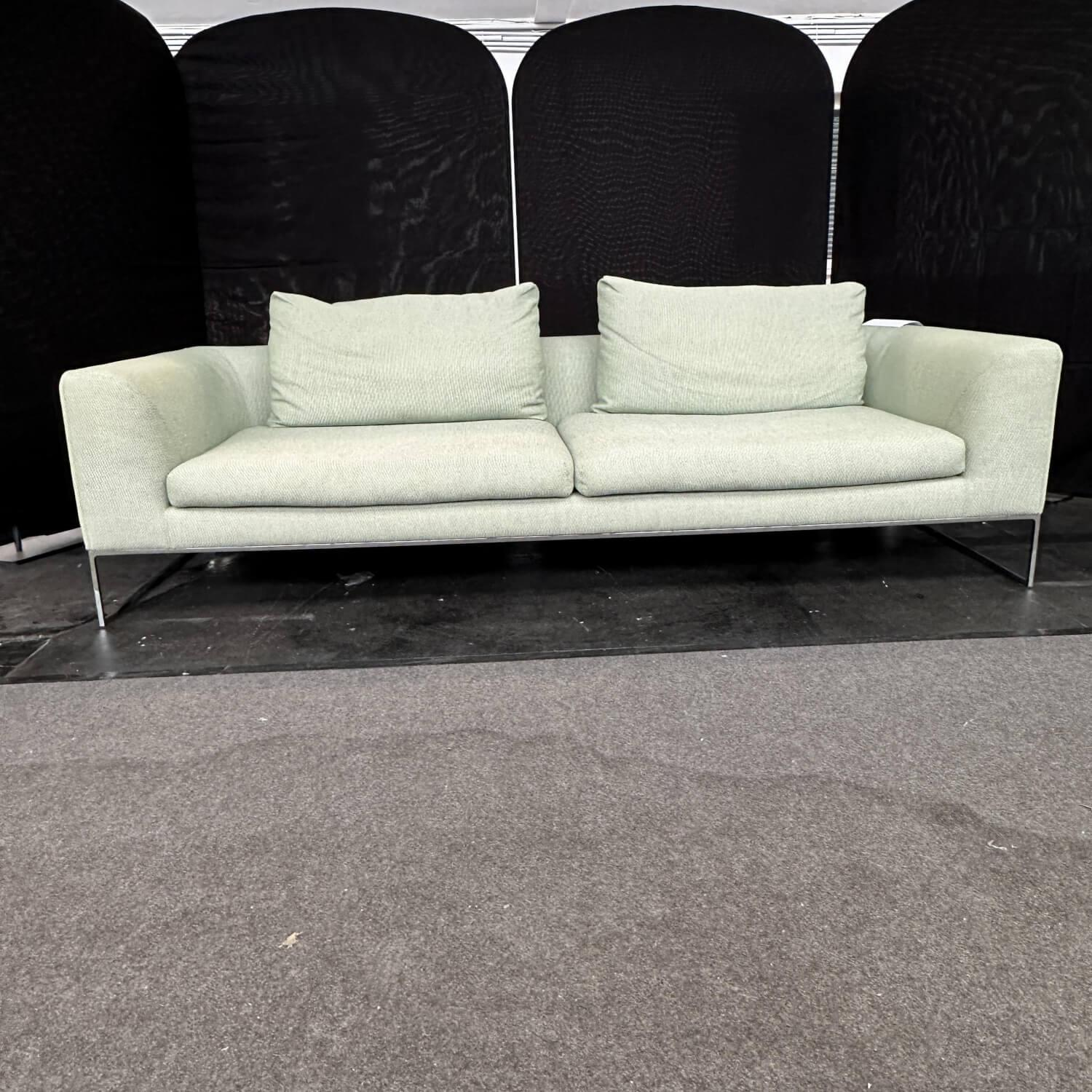 COR - Sofa 48322 Mell Lounge Stoff 10077 Aloe Hellgrün Rahmenfuß Verchromt - 4
