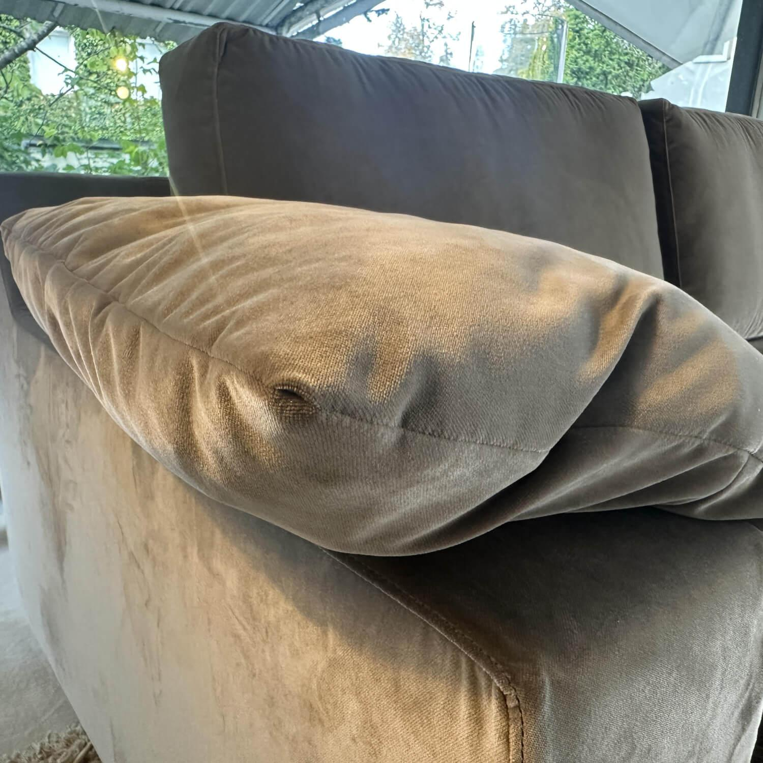 Bielefelder Werkstätten - Ecksofa Inspiration Stoff Feinvelour City Velvet Sand Braun - 7