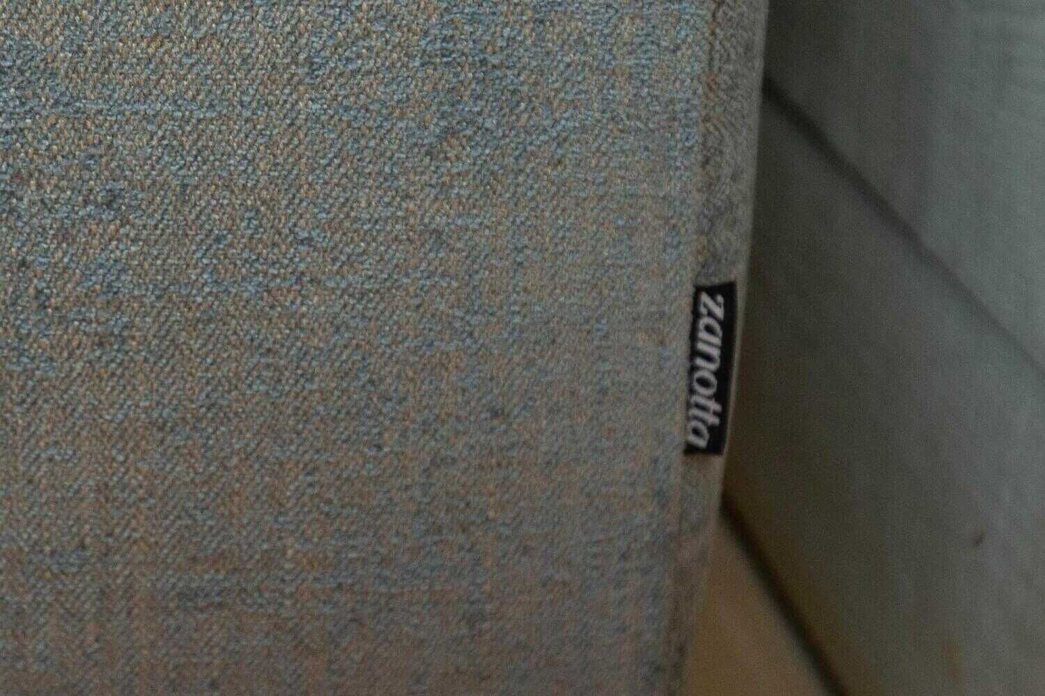 Zanotta - Ecksofa Pianoalto 2-teilig Stoff Tatto-Lavanda Blau mit 3 Kissen - 6