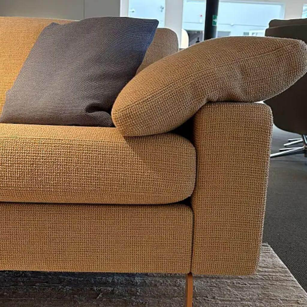 COR - Ecksofa Conseta Stoff 8186 Aprikose Rosa Orange Gestell Metall Rosa Orange - 8