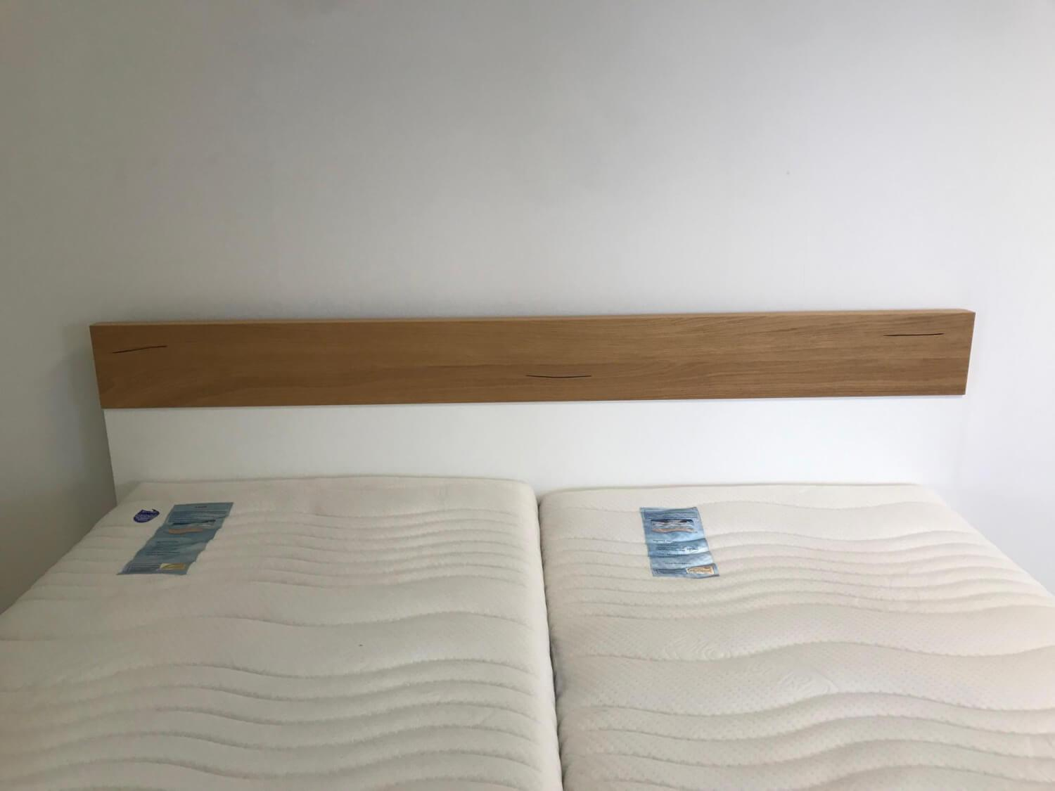 Hülsta - Doppelbett Modell CITADA Lack Reinweiß Matt Akzente In Eiche - 4