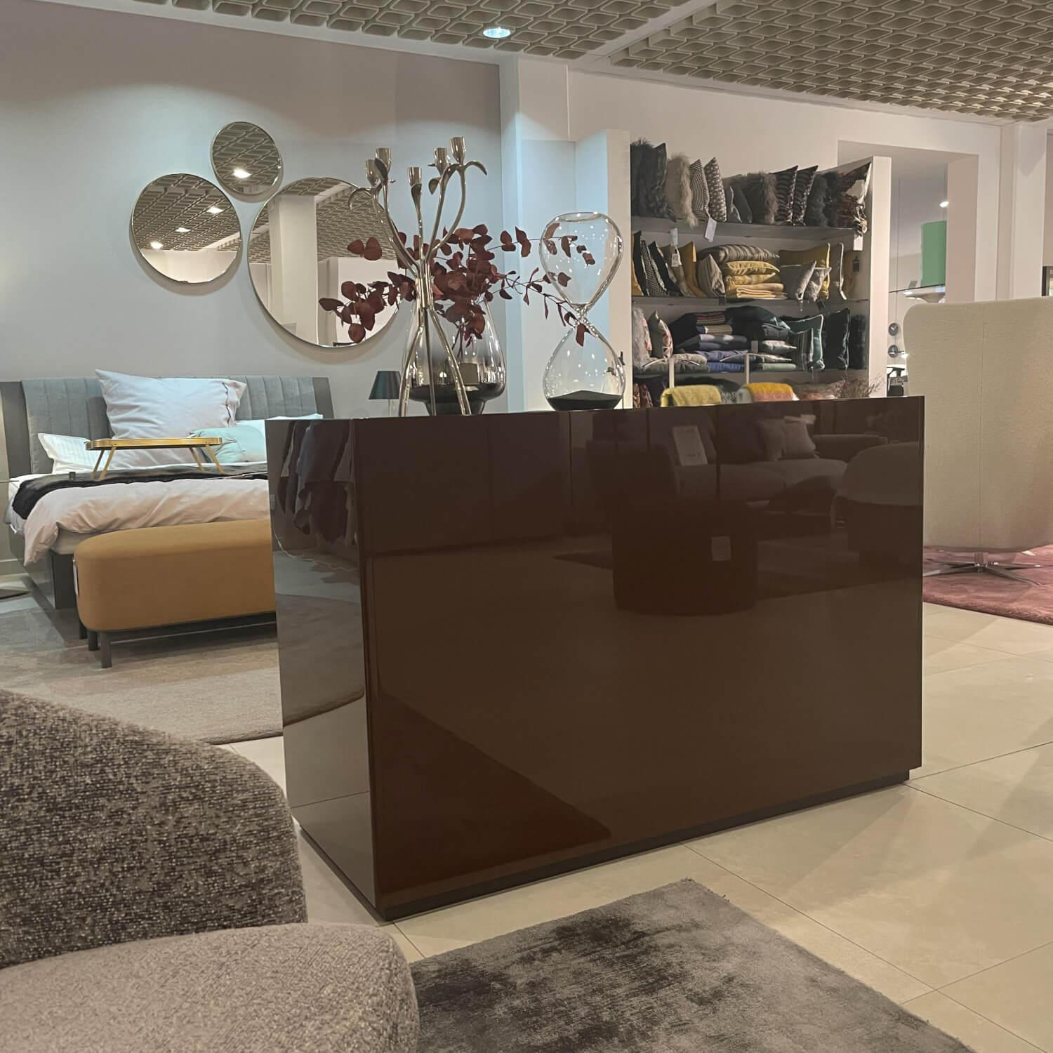Molteni & C - Kommode 5050 Lack Hochglanz Burgund Eiche grau - 9