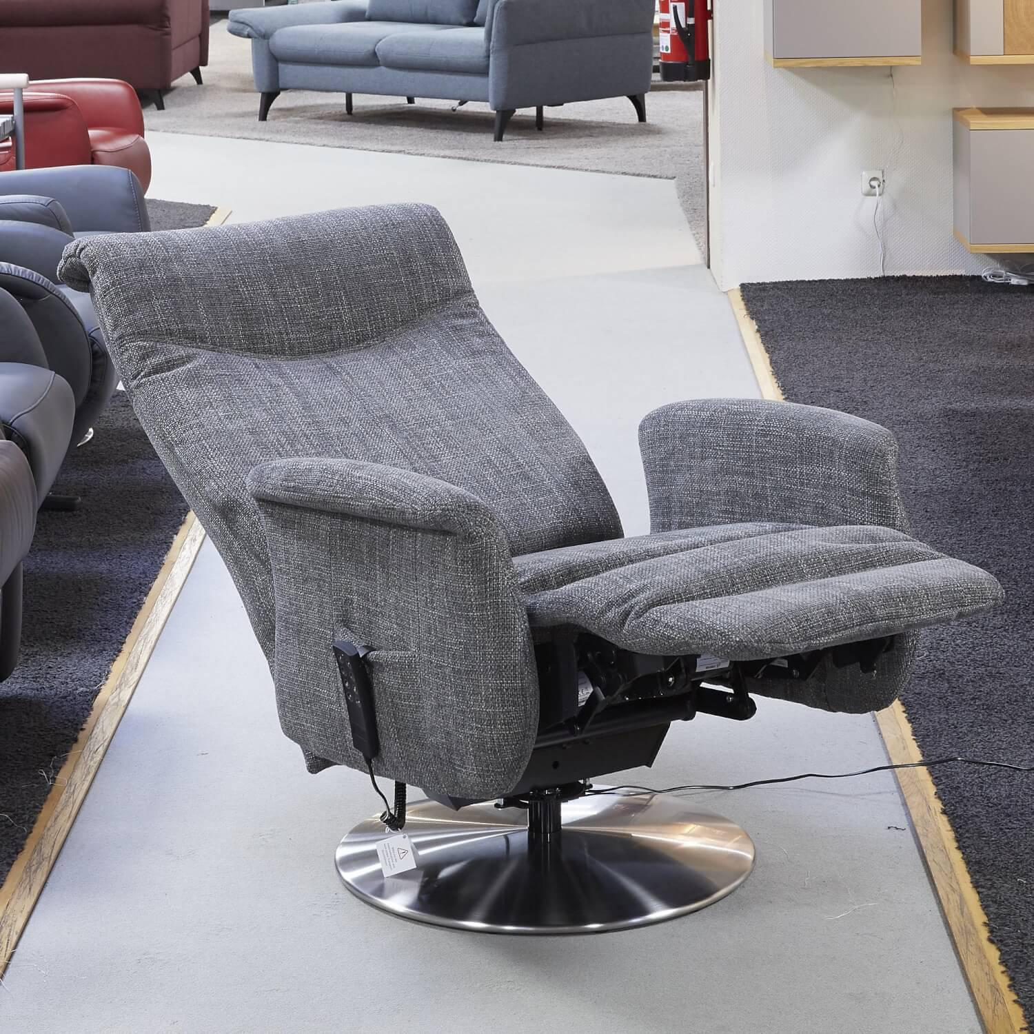 Activineo - Schwerlast-TV-Sessel Bezug Stoff Doro 6 Mode Drehgestell Edelstahl Inklusive Aufstehhilfe - 16