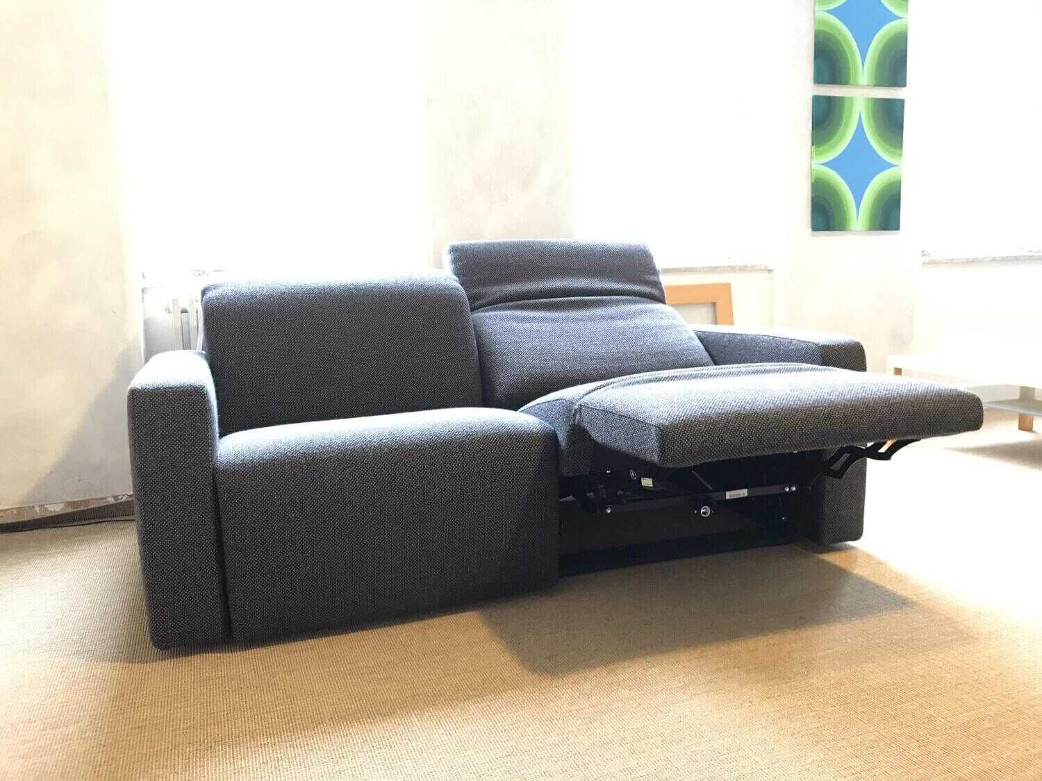 Erpo - Sofa Avantgarde 900.26 Stoff Anthrazit mit elektrischer Verstellfunktion - 7