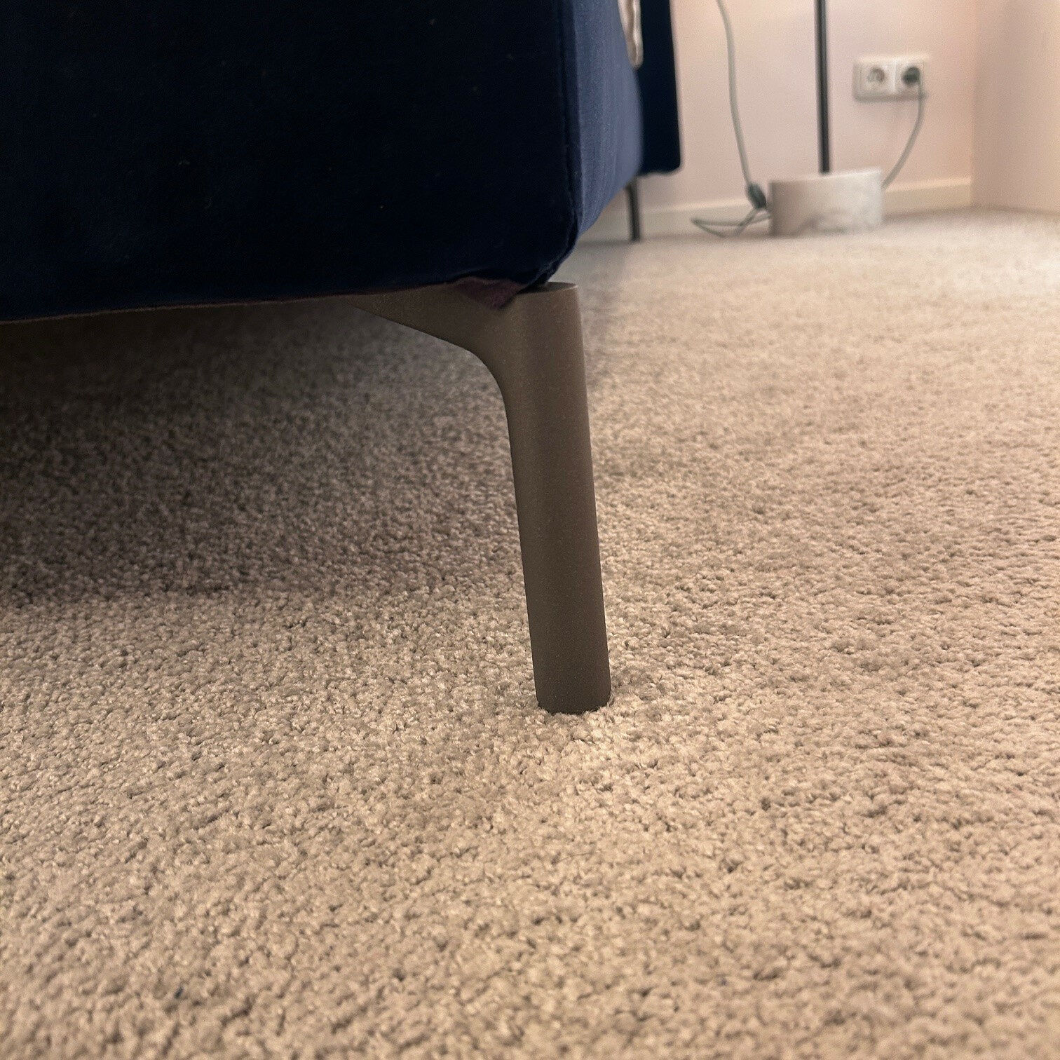 Schramm - Bett Origins Claire 18 Stoff 3 Lona-2850 Migdnight Mitternachtsblau mit 2 Matratzen - 3