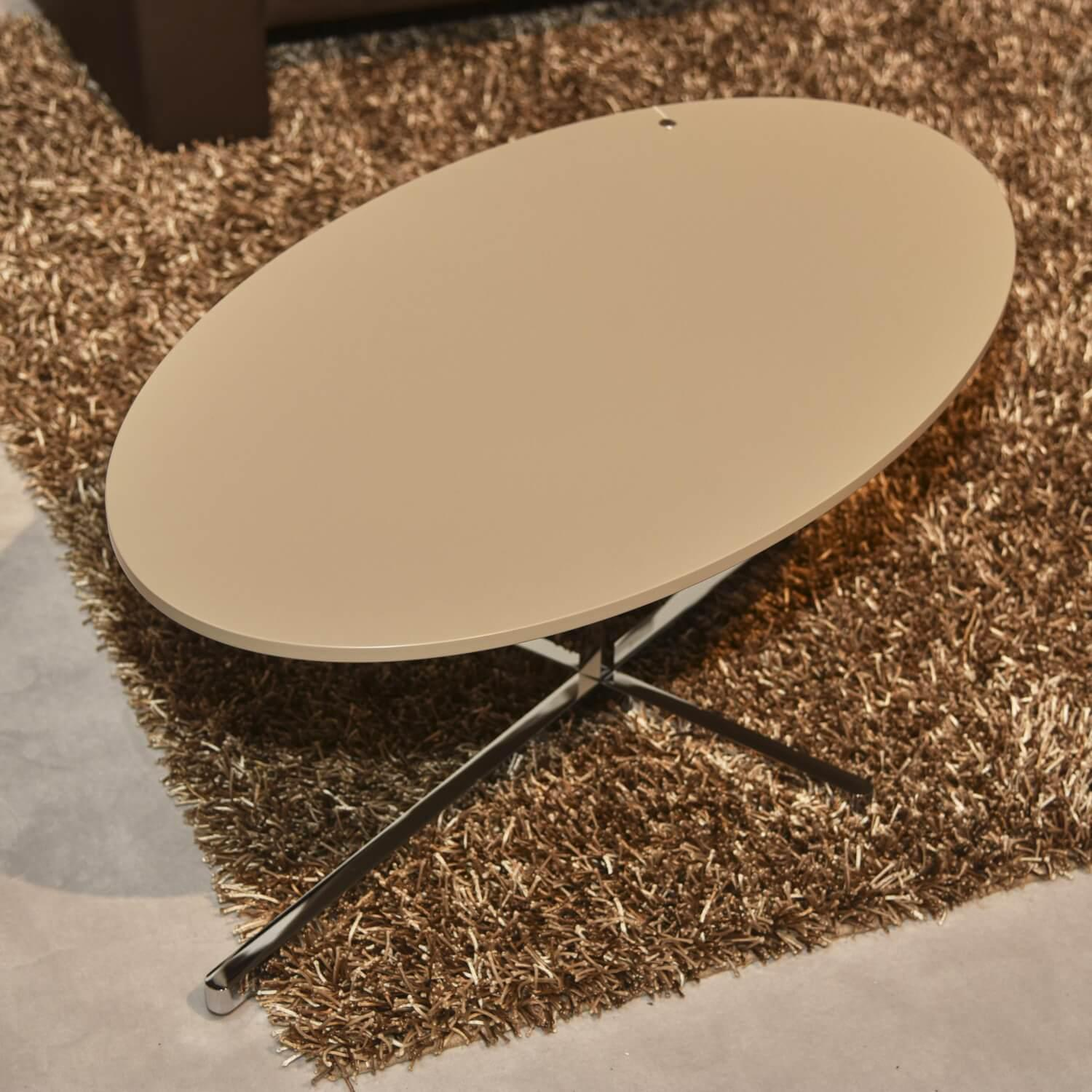 Couchtisch Marabu Oval Tischplatte M19 Lack Schlamm Sonderfarbe