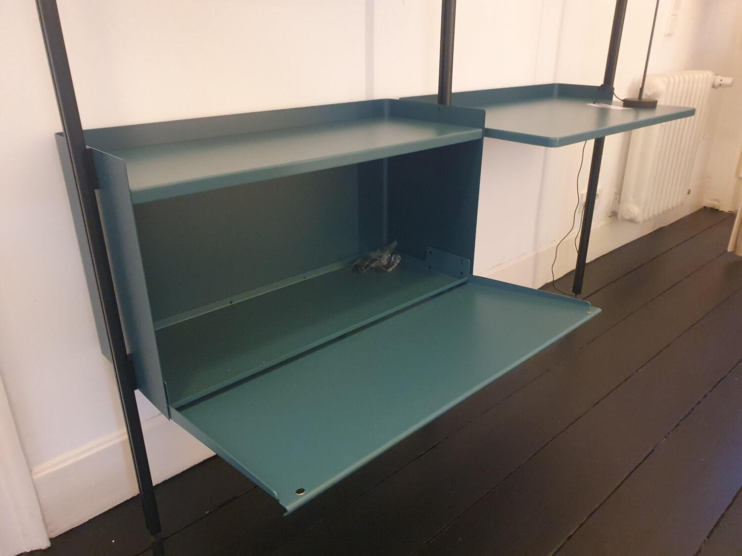 Hay - Regal Pier System 12 2 Columns Stahl Blue Blau Pulverbeschichtet - 5