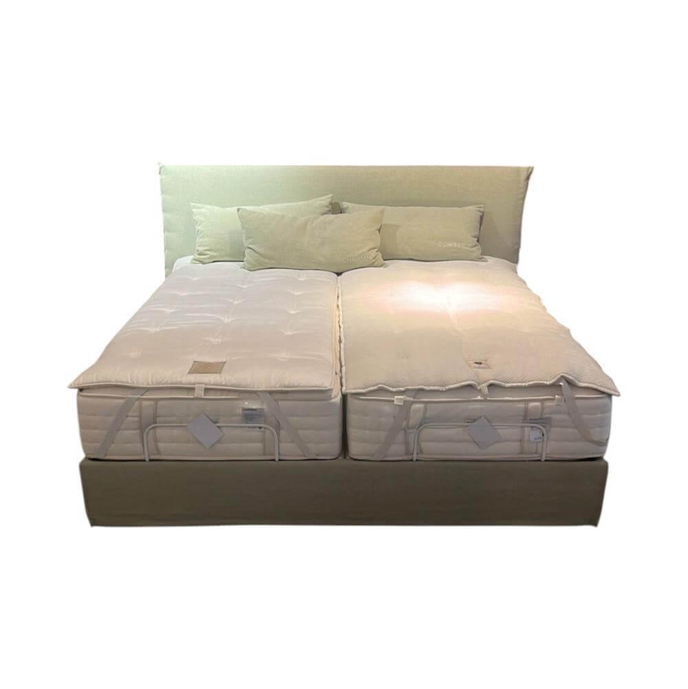 Schramm - Bett Purebeds The Young Generation Stoff 2 Style Hellgrün Füße ZF10 Schwarz Inklusive Verstellbare Untermatratzen - 1