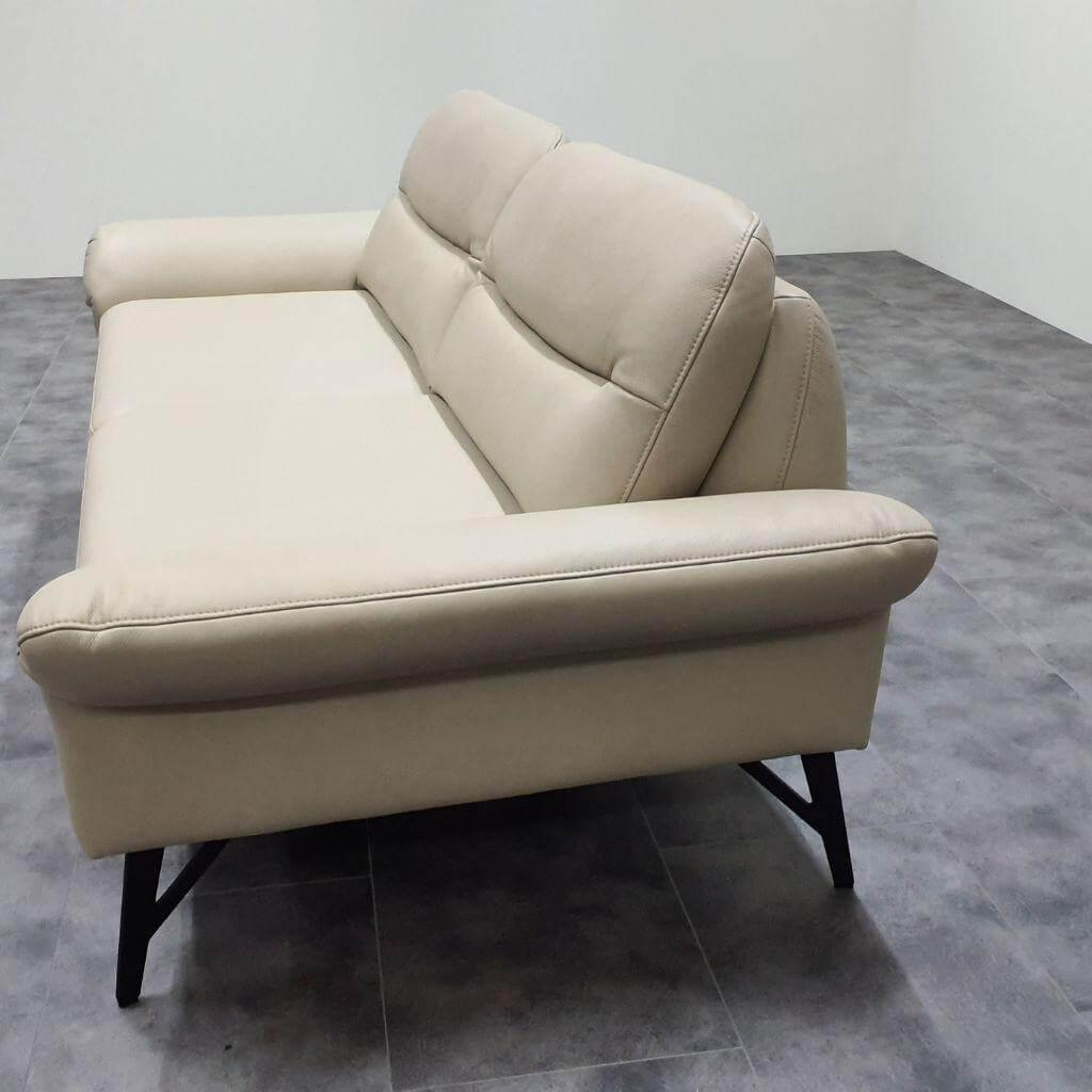 Johann Jakob - Sofa 3-Sitzer 1461 82B44 Leder 35 Mariposa Alabaster Gestell Metallfuß Pulverbeschichtet Anthrazit - 4