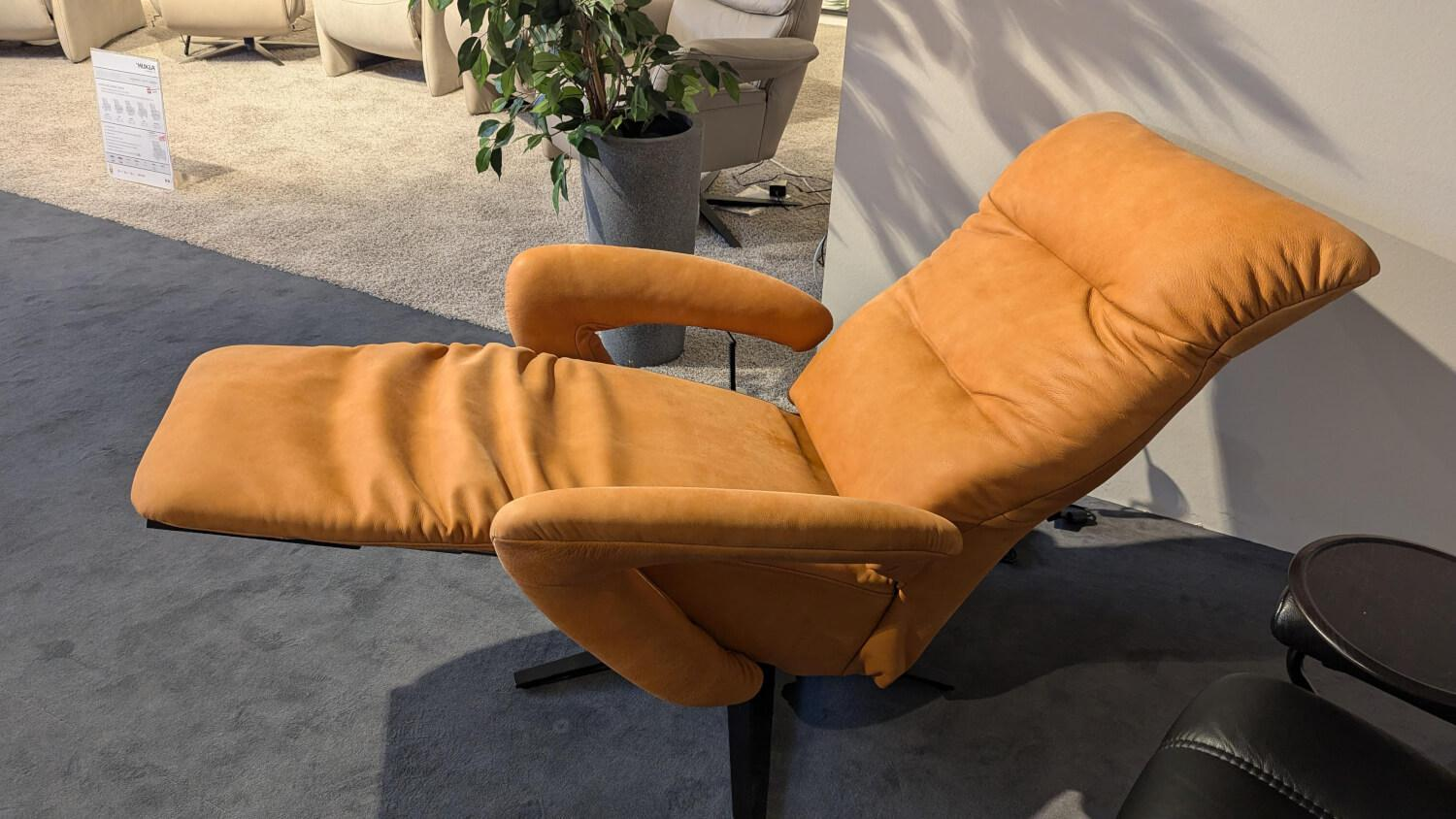 himolla - Sessel 7721 Leder Buffalo 33 Ocker Braun Sternfuß Anthrazit - 2
