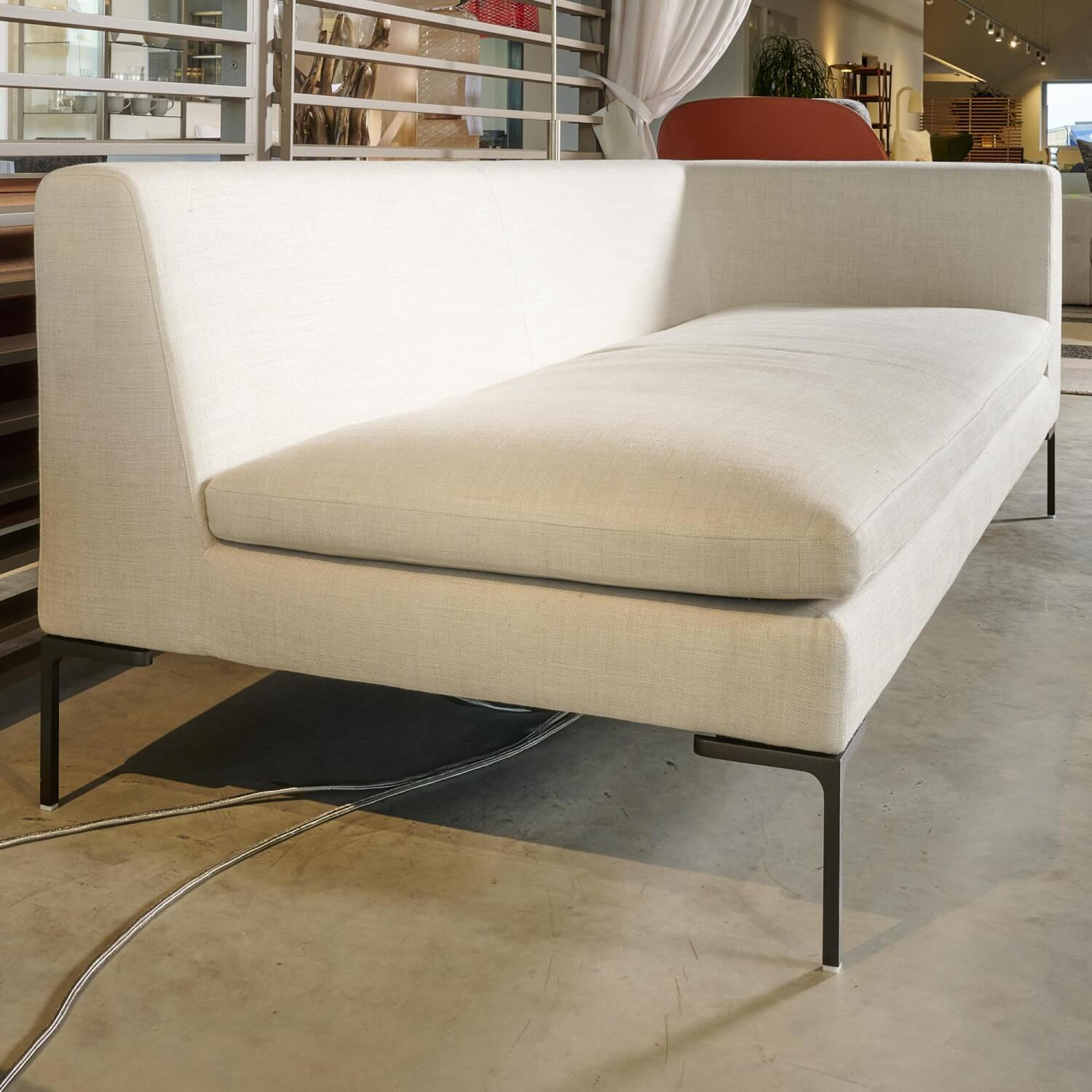 B&B Italia - Sofa Charles Endelement rechts  Stoff SUSA Farbe 2019101 Füße Nickel Bronzefarben - 9