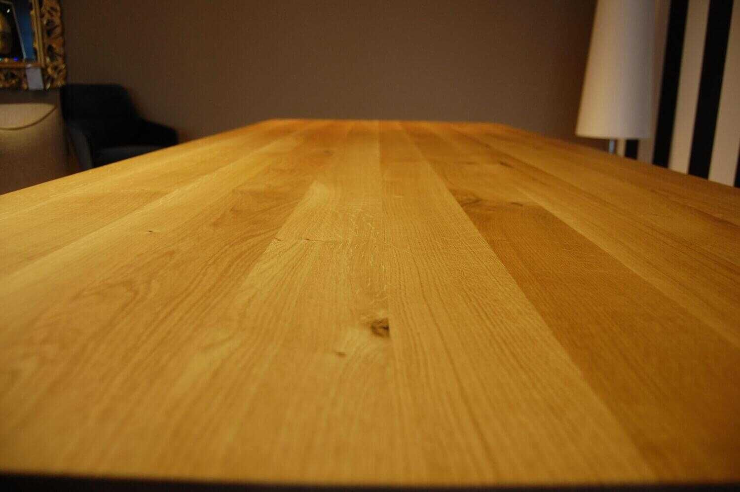 Draenert - Esstisch Victor Wildeiche Natur Geölt Gestell Schwarz - 7