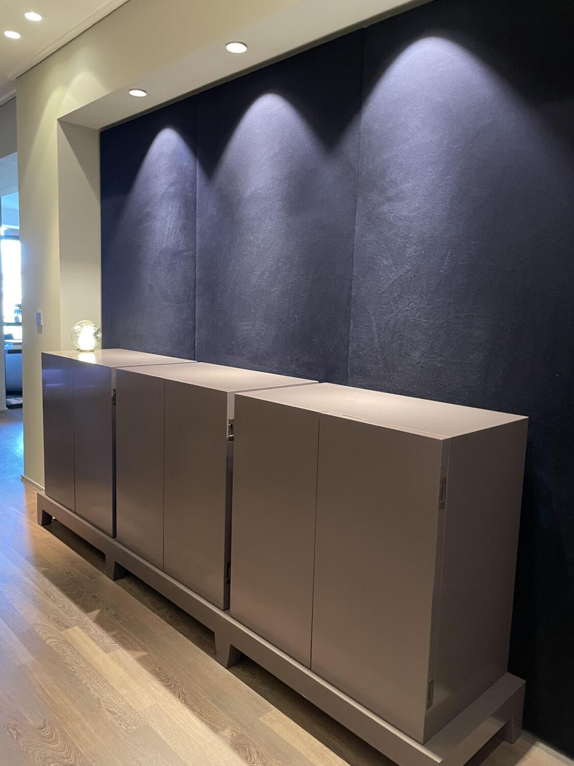 Promemoria - Sideboard Amarcord Holz Semilucido Greige Grau Lackiert - 10