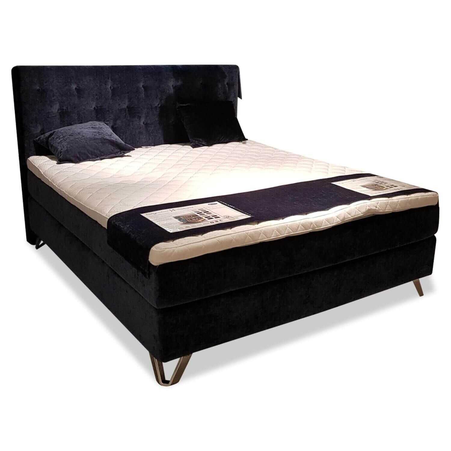 jensen-boxspringbett-continental-signature-4-blau-180x200-cm-mit-matratze-topper-und-kissen-146d62e13db5 Jensen - Boxspringbett Continental Signature 4 Blau 180x200 cm mit Matratze, Topper und Kissen - 1