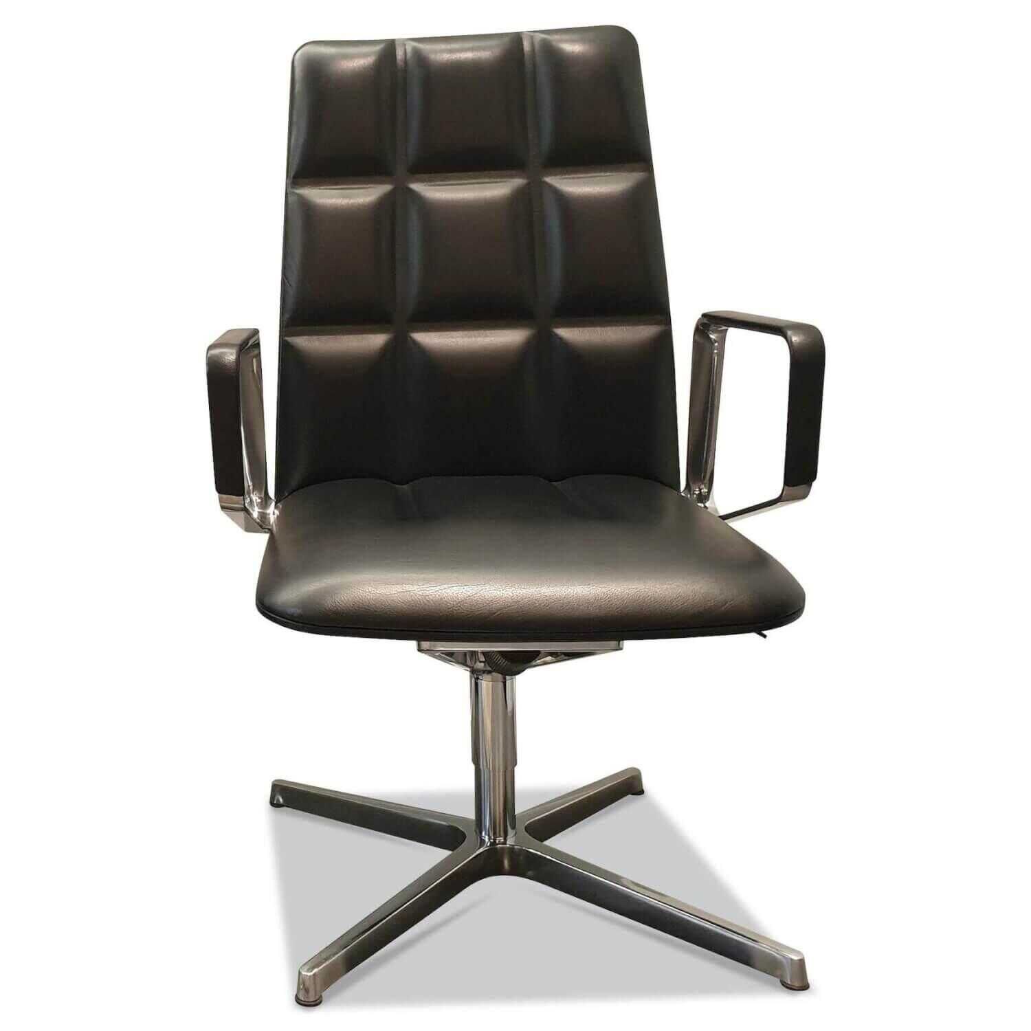 Walter Knoll - Konferenzstuhl Leadchair Executive 2013 Congress Black Aluminium Hochglanzpoliert - 1