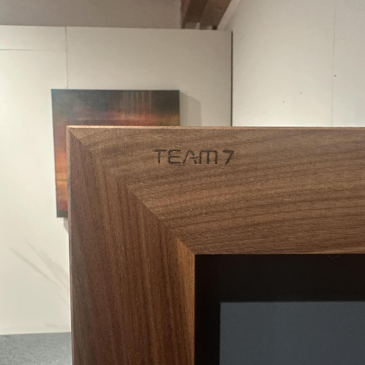 Team 7 - Highboard Cubus Pure Nussbaum Natur Glas Stahl Matt Inkl. Beleuchtung - 3