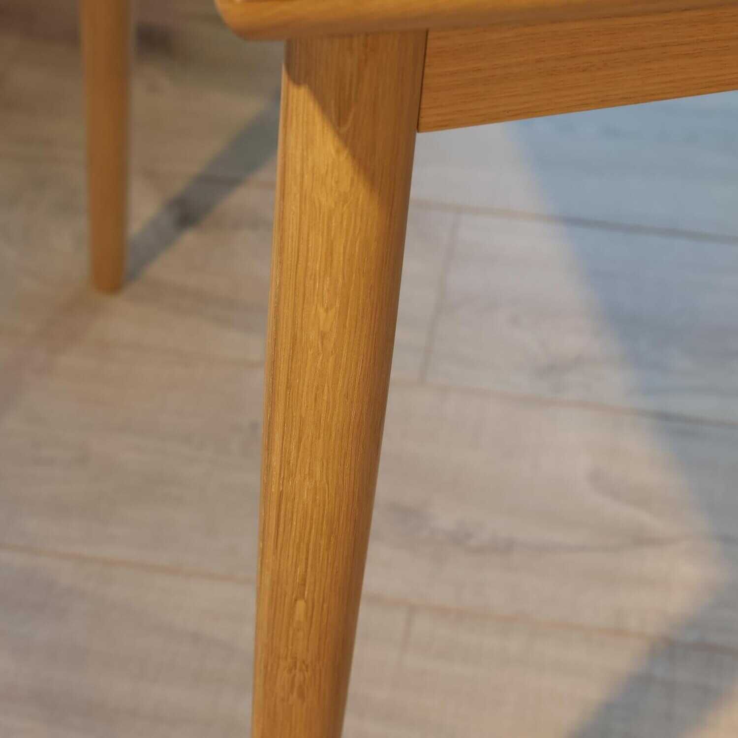 Raum.Freunde - Esstisch Curve Medium Plus Light Oak Dark Warm Lack Fenix Ausziehbar - 5
