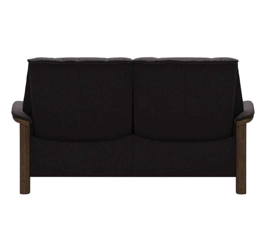 Stressless - Sofa Buckingham (L) Zweisitzer Niedrige Rückenlehne Leder Paloma Braun Gestell Teak - 4