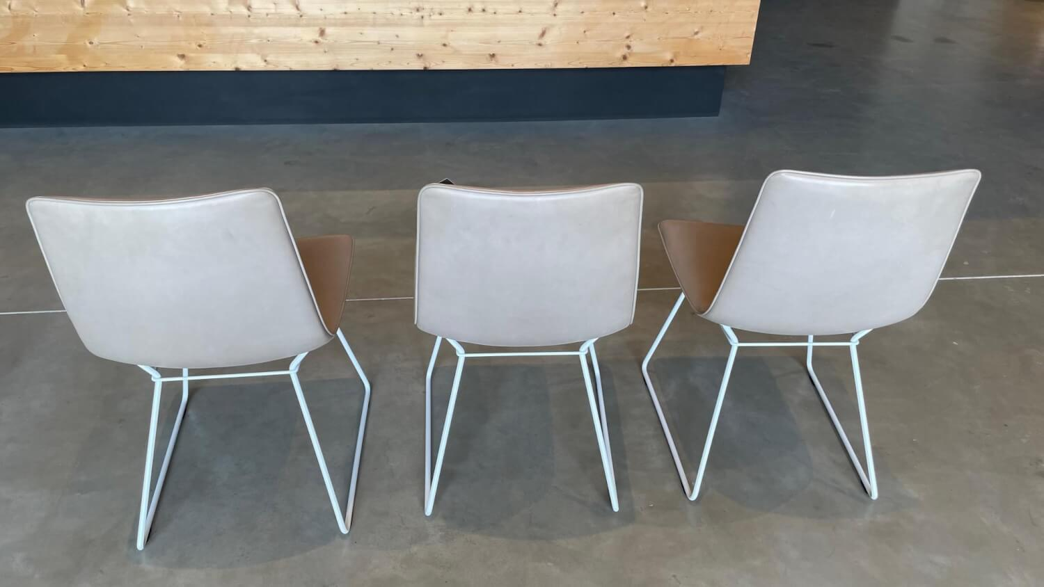 Freifrau - 3er-Set Amelie Basic Leder Oman Platino Creme Metall Weiß - 4