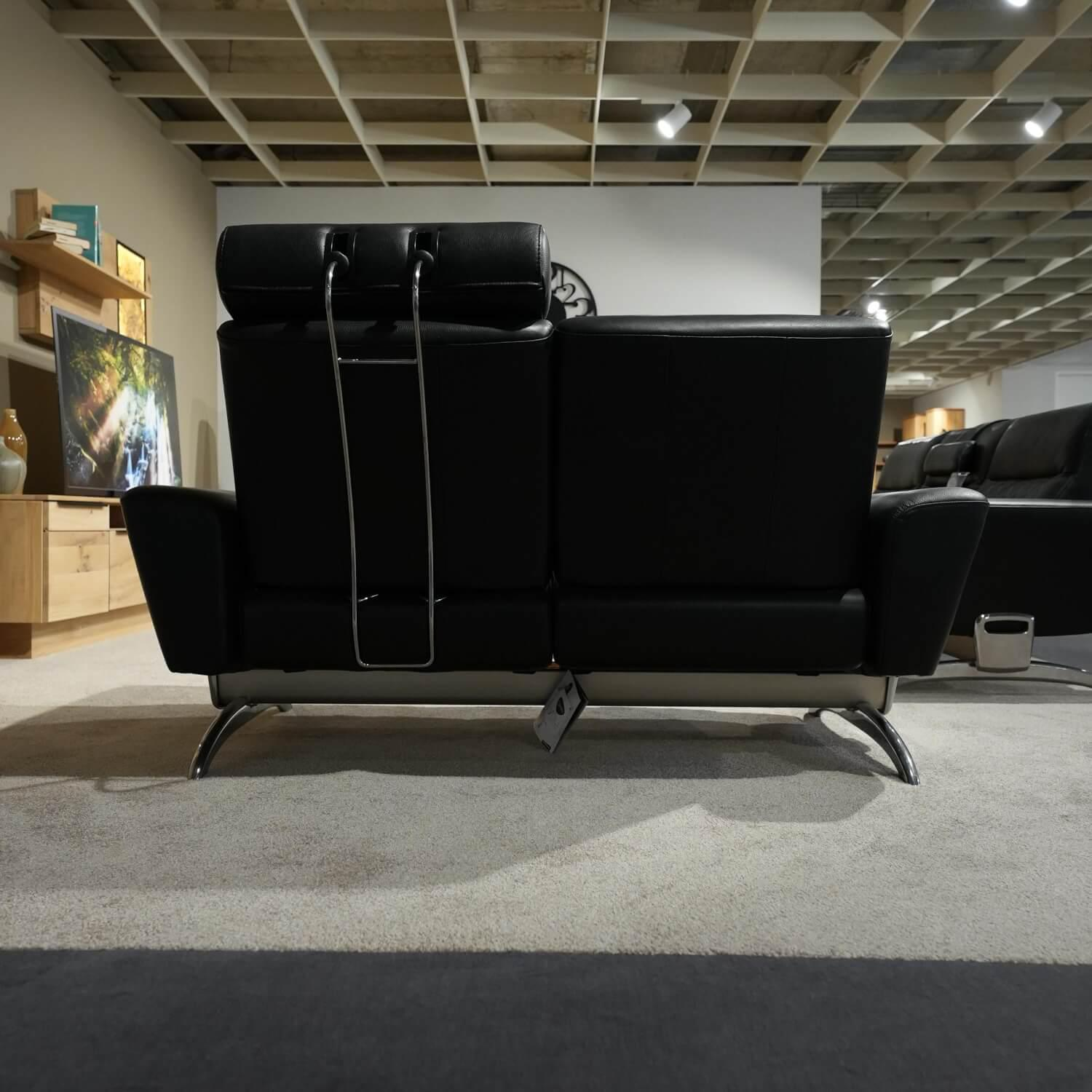 Stressless - Sofagruppe Michelle Leder Cori 19 Schwarz Füße Aluminium Inklusive Kopfstütze - 6