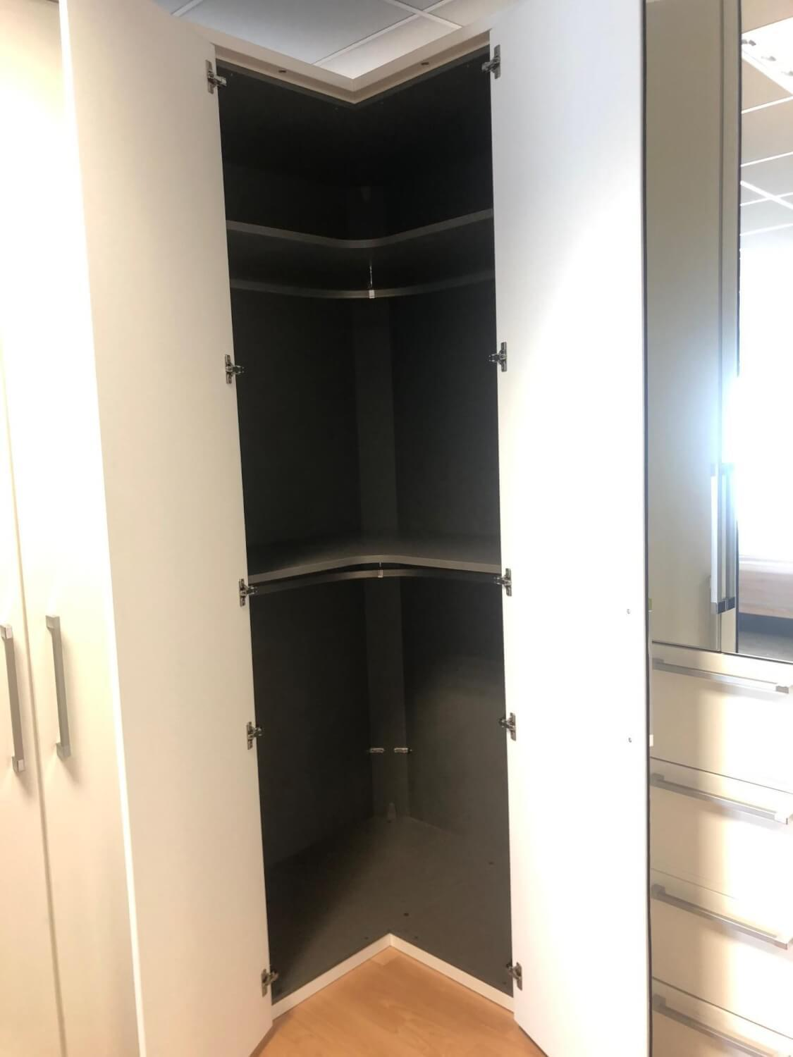 Nolte - Eckschrank Horizont 10 Polarweiß Innen Leinenoptik - 8