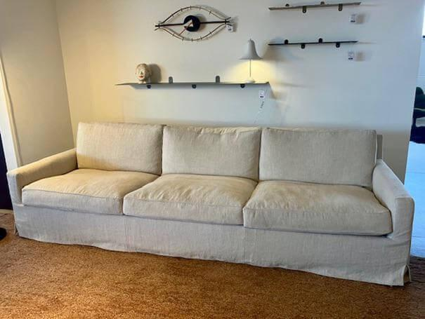 Arflex - Sofa Cousy Stoff Oxford Col 3 Leinen Beige - 6