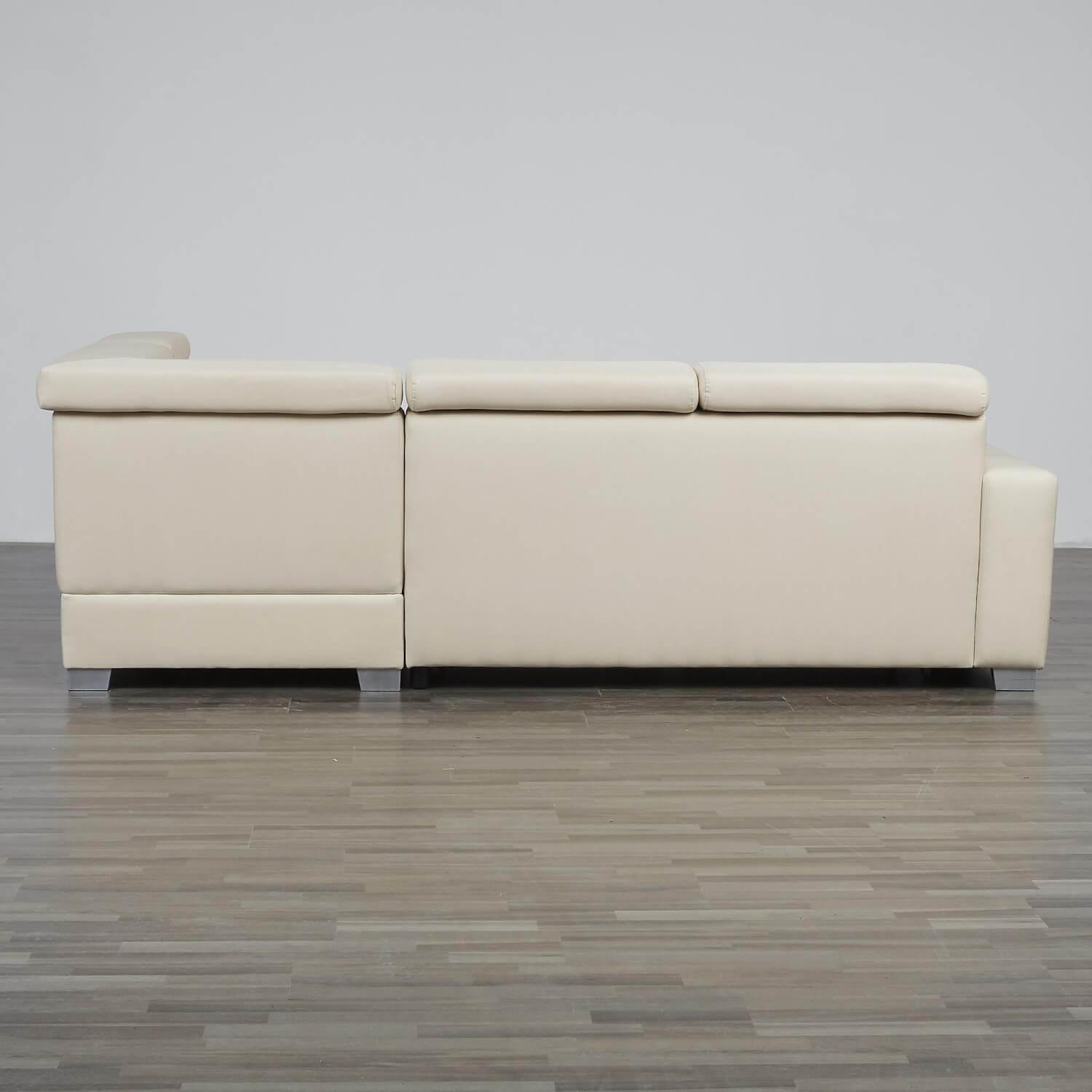 Max Winzer - Eckgarnitur DiscMit Stauraum Und Sitztiefenverstellung Stoff Beige Gestell Silber - 10