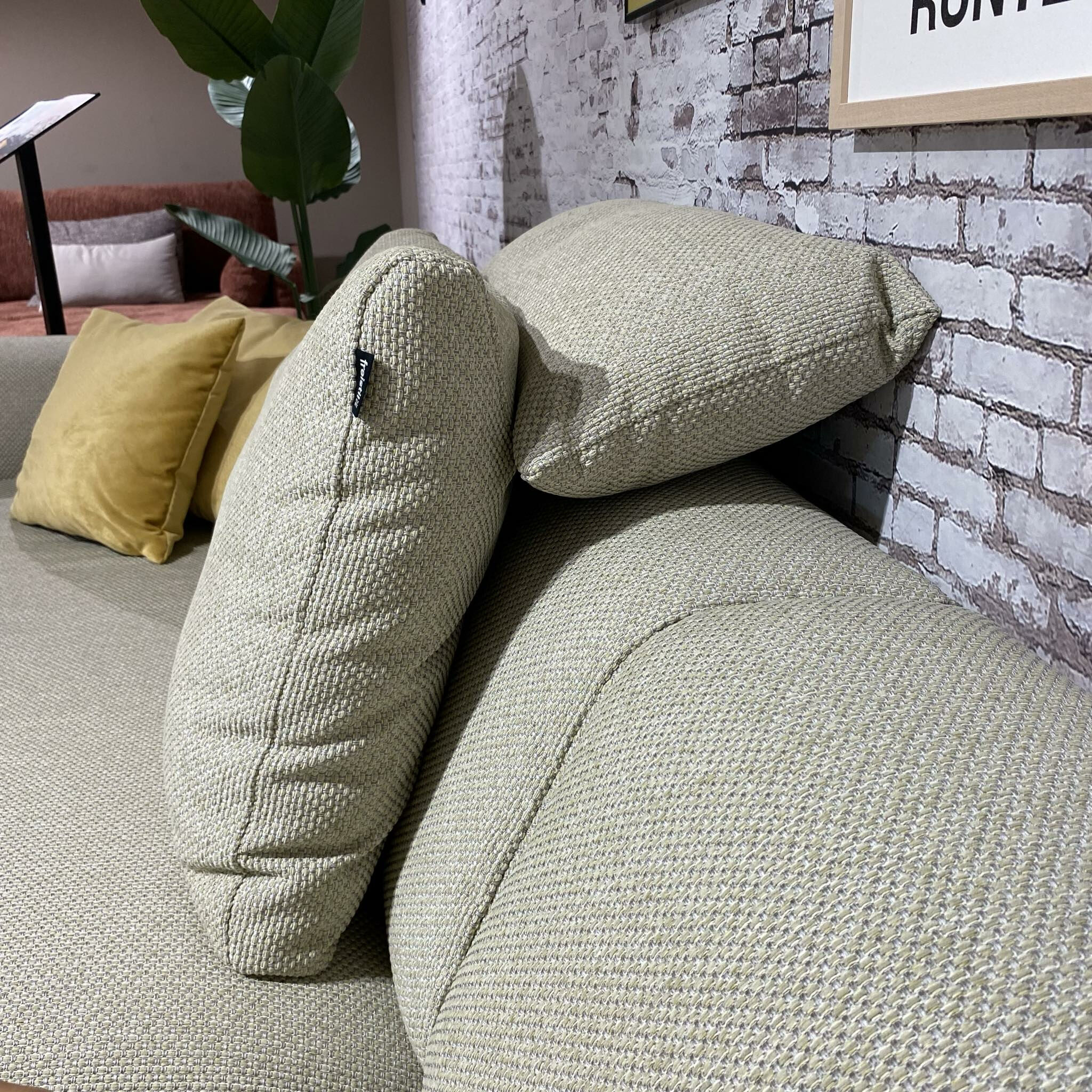 freistil Rolf Benz - Ecksofa Freistil 187 Stoff 4072 Seidengrau Grau Füße Kunststoff Inklusive 3 Kissen - 6