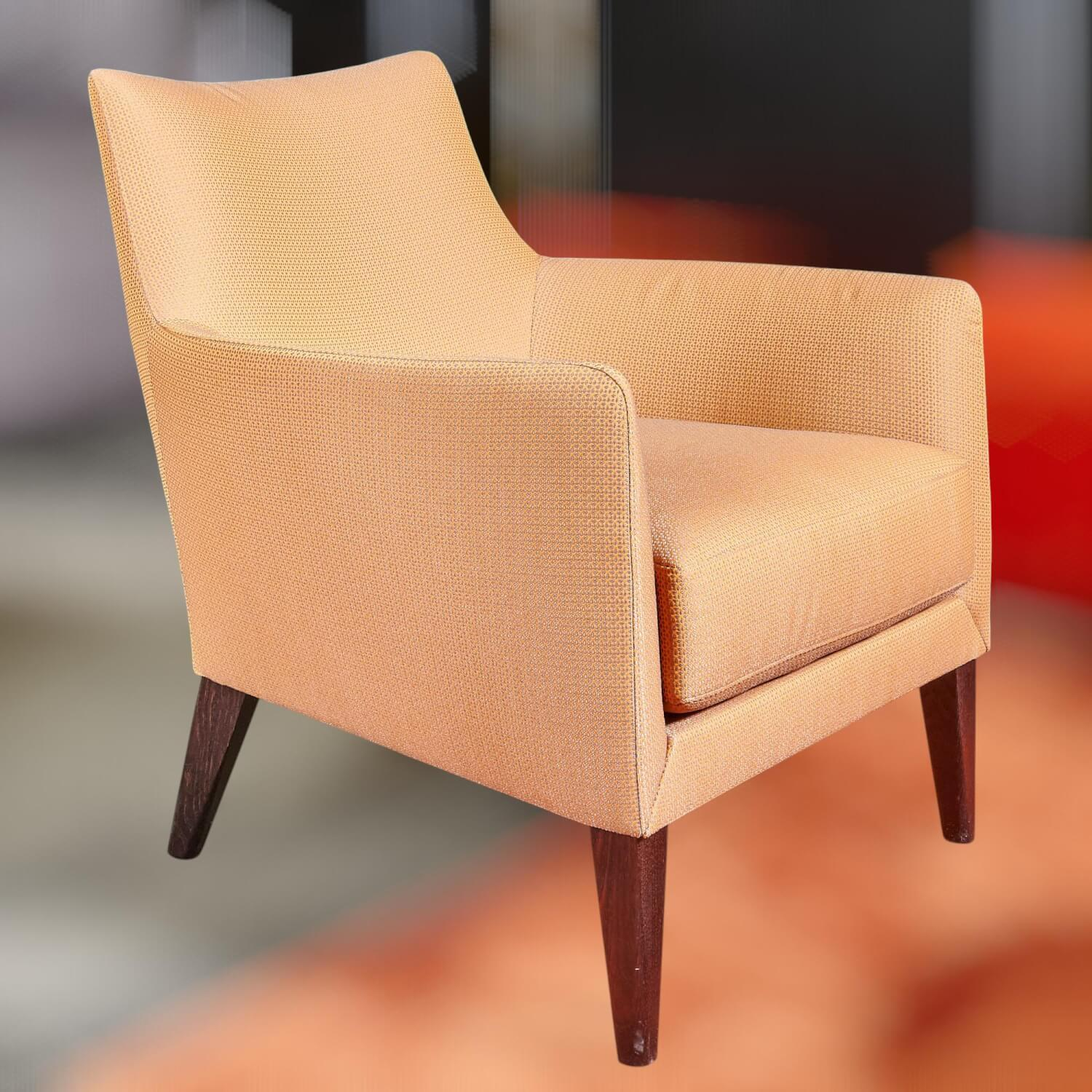 Bielefelder Werkstätten - Coco Beistellsessel Stoff Minimo 9-2463-060 Beige Braun - 7