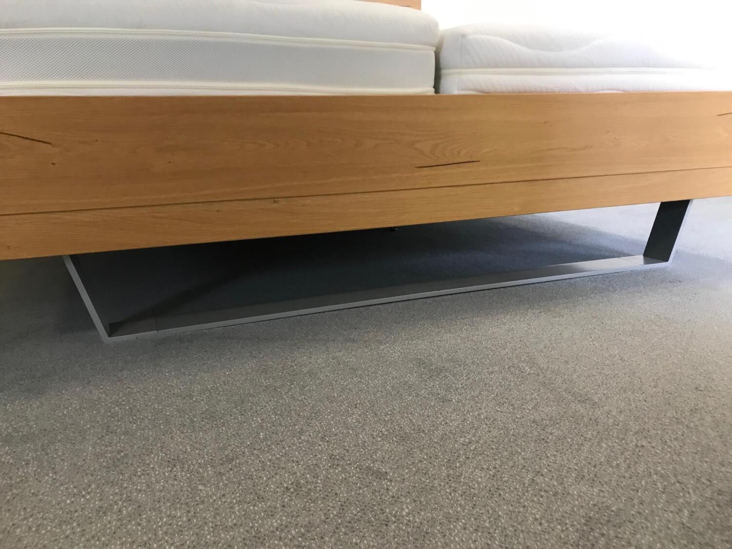Hülsta - Doppelbett Modell CITADA Lack Reinweiß Matt Akzente In Eiche - 2