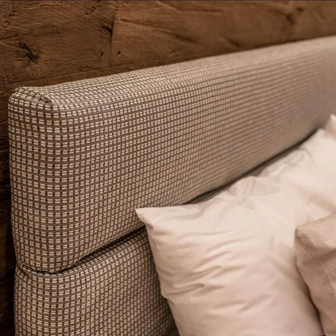 Schramm - Purebed Panel Stoff Hugo 2170 Grau Beige mit 2 Pure Matratzen - 2