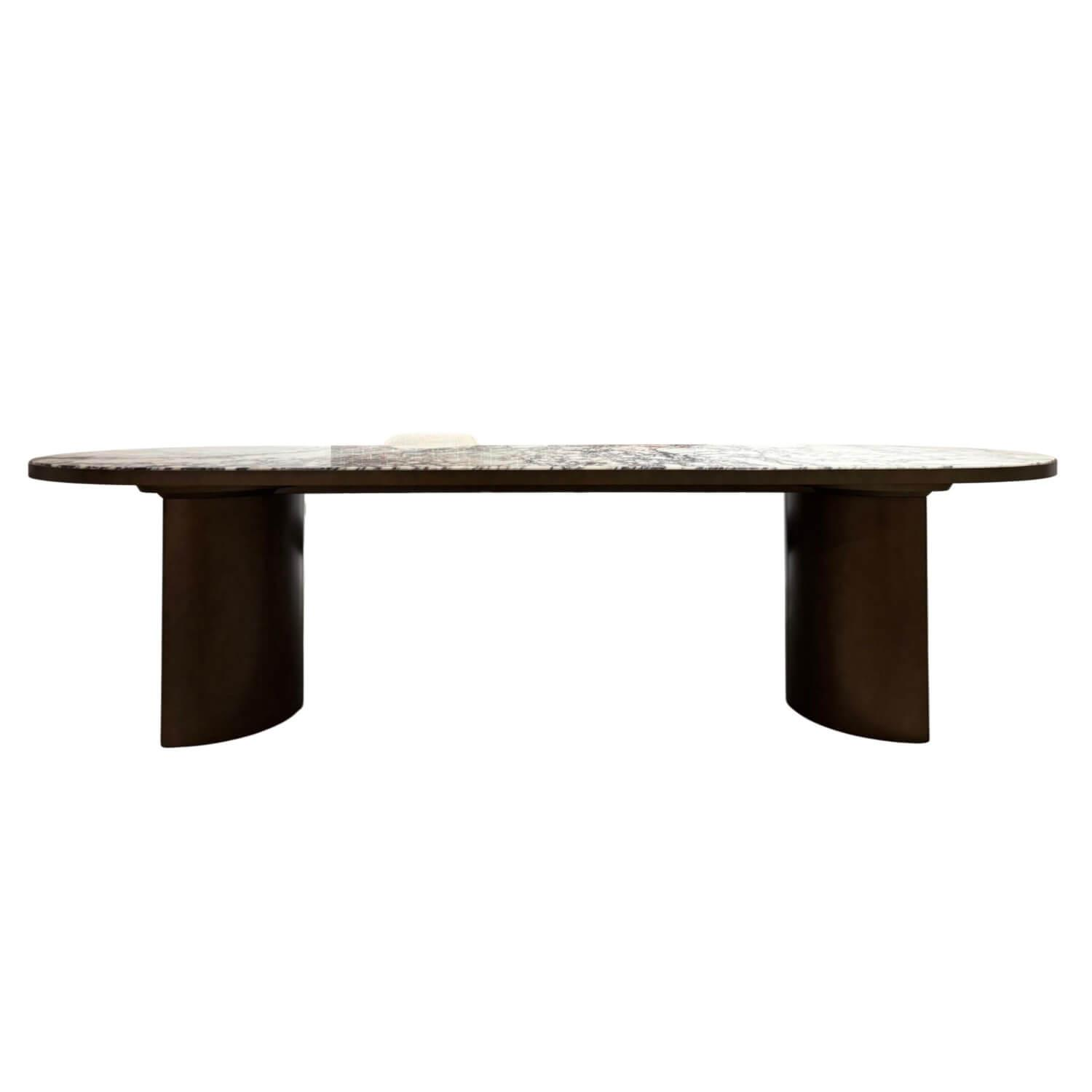 Molteni & C - Esstisch Blevio Platte Marmor Breccia Capraia Fuß Eclipse - 1