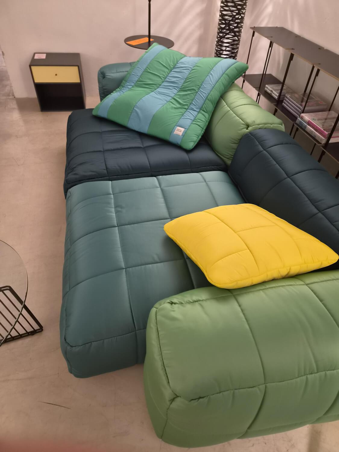 Eigene Herstellung - MARKE VETSAK ANLEGEN / Sofa Aspesi Stoff Aspesi Moss Grün Inkl. Kissen - 2