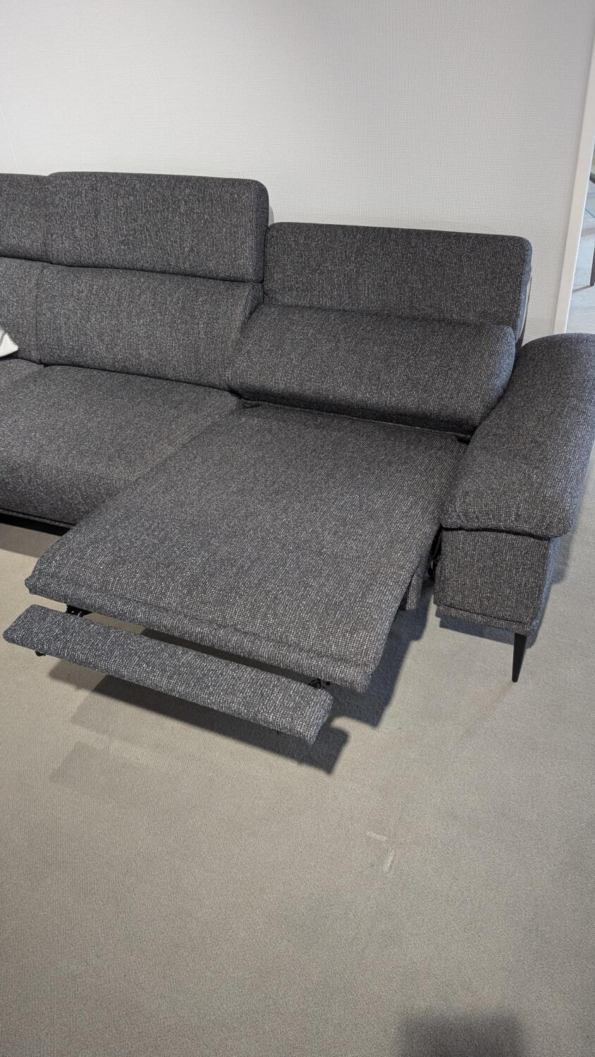 Dietsch - Ecksofa Moon Stoff Sneak 67 Anthrazit Füße Metall Schwarz Matt Mit Elektrischer Wallfree Relaxfunktion - 5