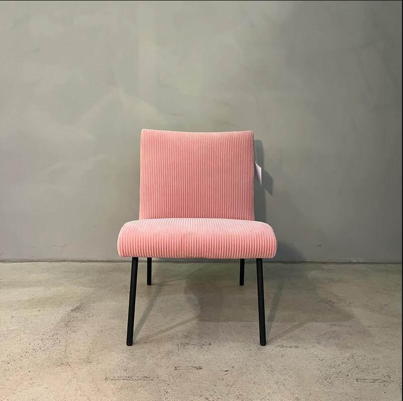 Walter Knoll - Sessel 607-10R Vostra Stoff Phlox 743 Rosa Gestell Matt-Pulverbeschichtet Schwarz - 6