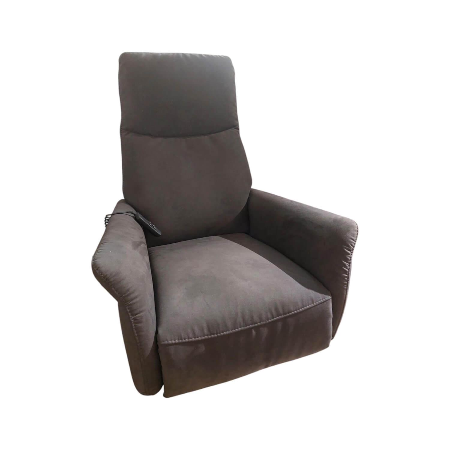 himolla - Sessel 9061 Stoff Belvetara 33 Asphalt Grau Tellerfuß Anthrazit - 1