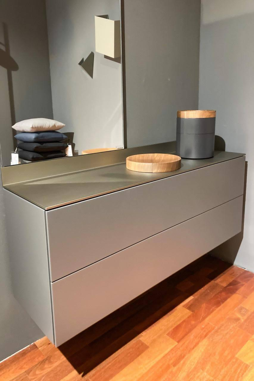 Schönbuch - Garderobenkombination S7 Lack Granit Grau Matt Aluminiumteile Bronze Eloxiert - 3