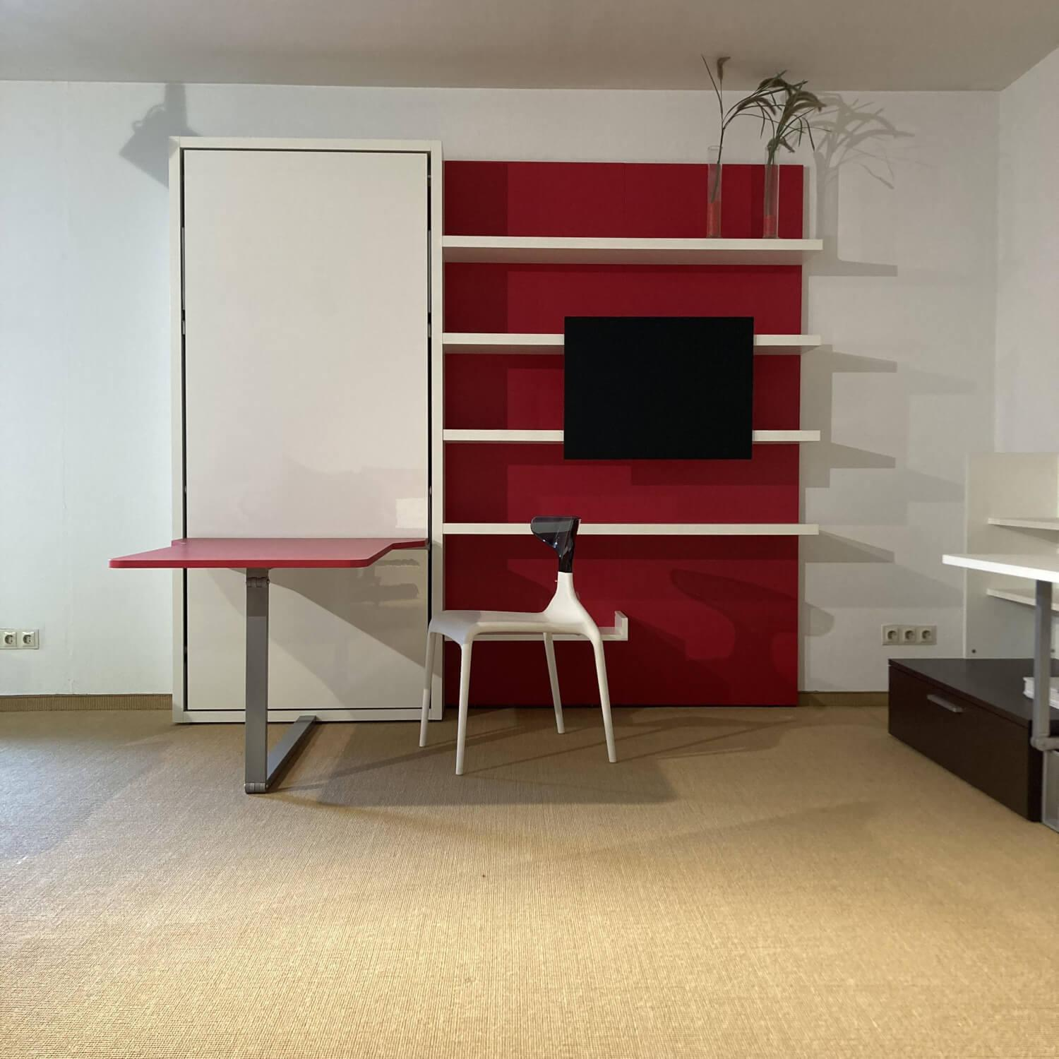 Clei - Funktionsmöbel Systemwand Telemaco Work mit einklappbarem Bett - 6